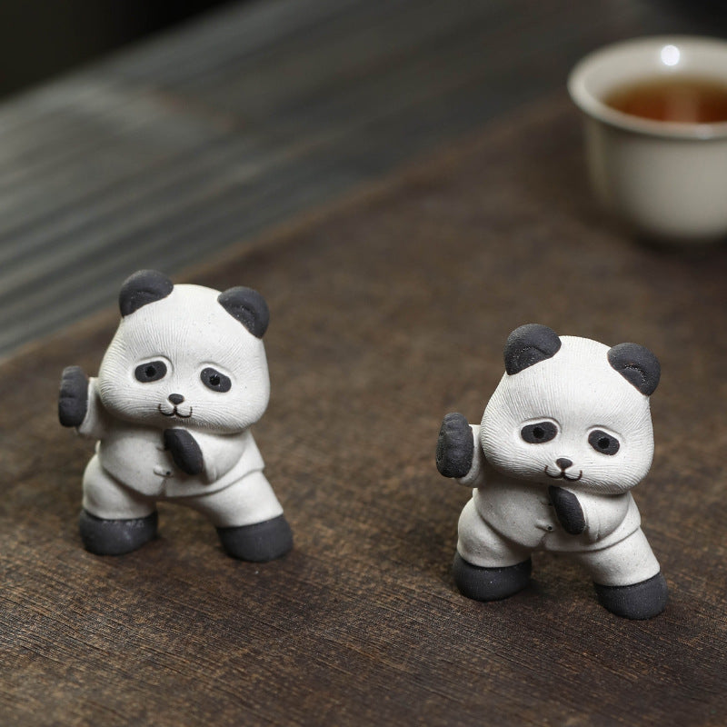 this is Chinese Yixing clay panda tea pet
