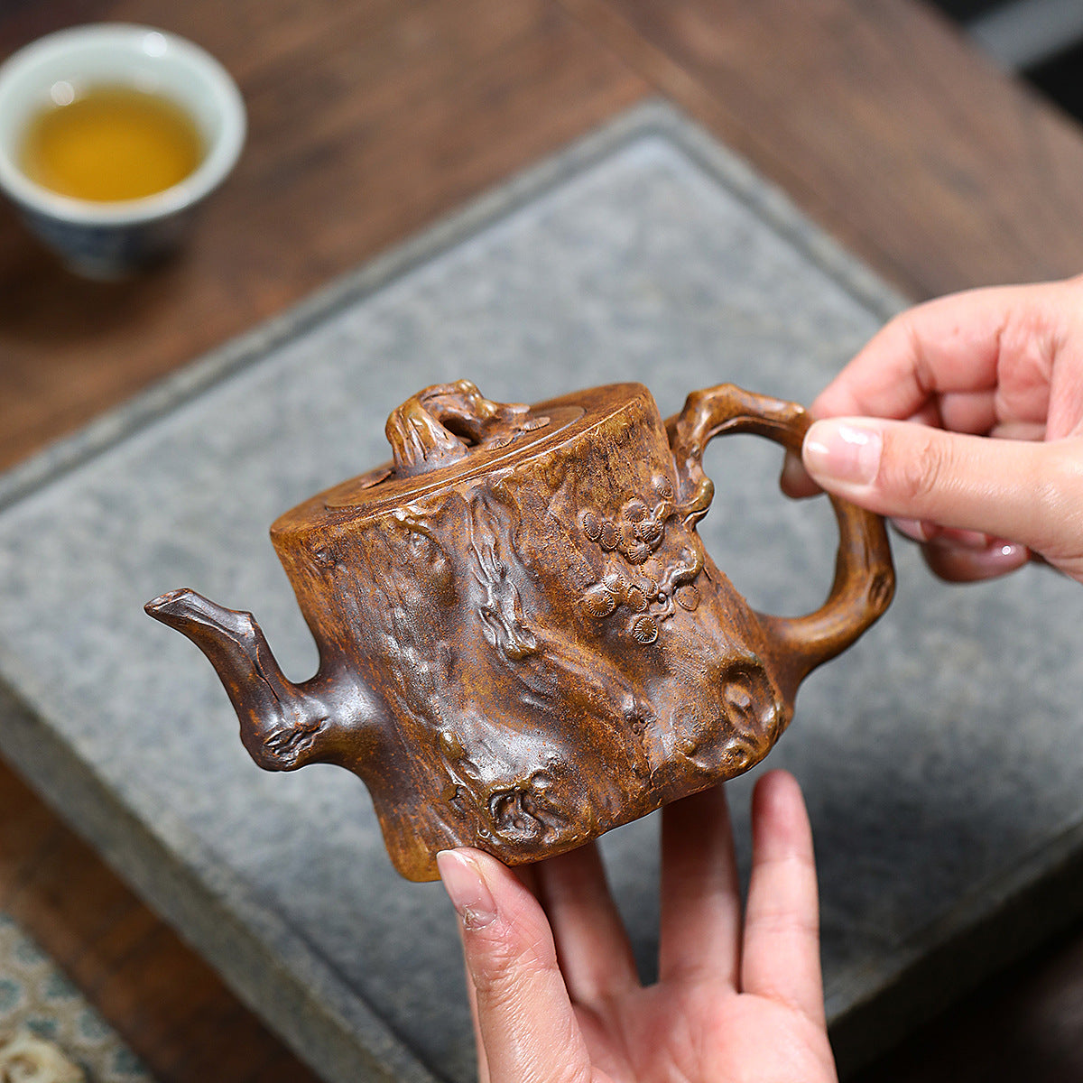 This is a Yixing teapot. this is Chinese yixing clay teapot