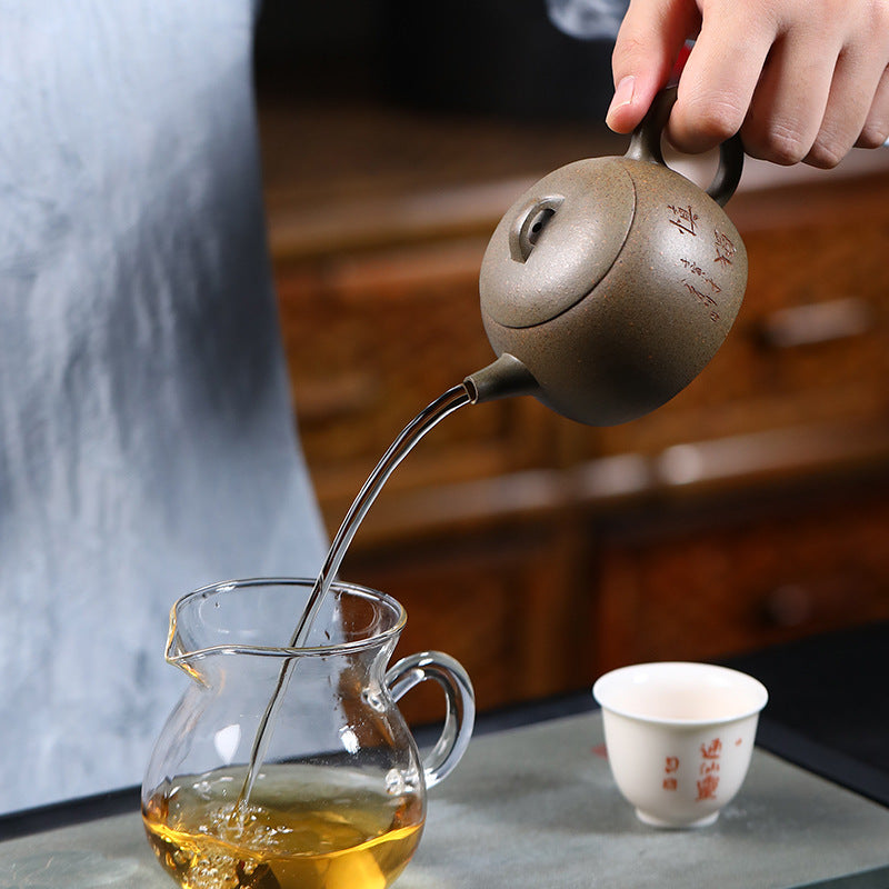 This is a Yixing teapot. this is Chinese yixing clay teapot