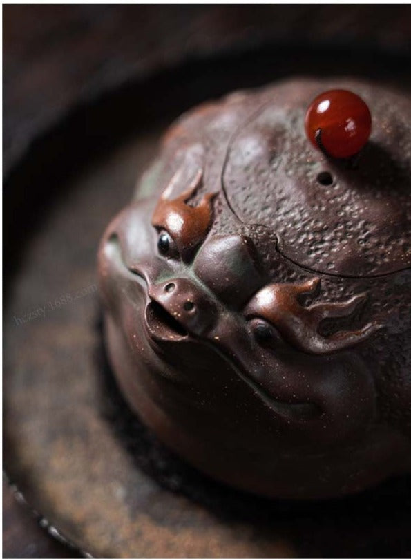 This is a Yixing teapot. this is Chinese yixing clay teapot