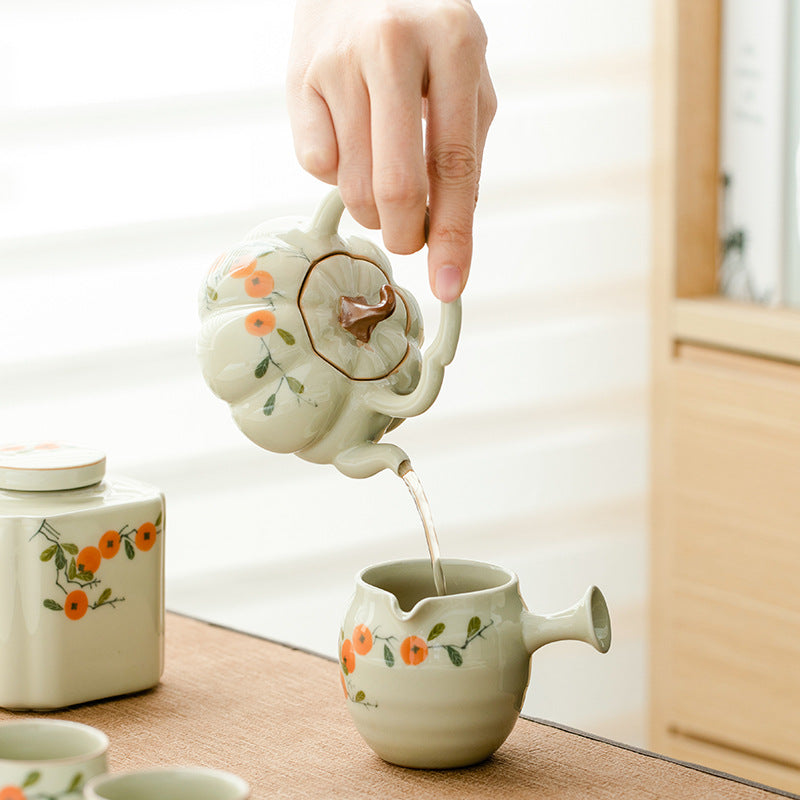 this is a ceramic teapot