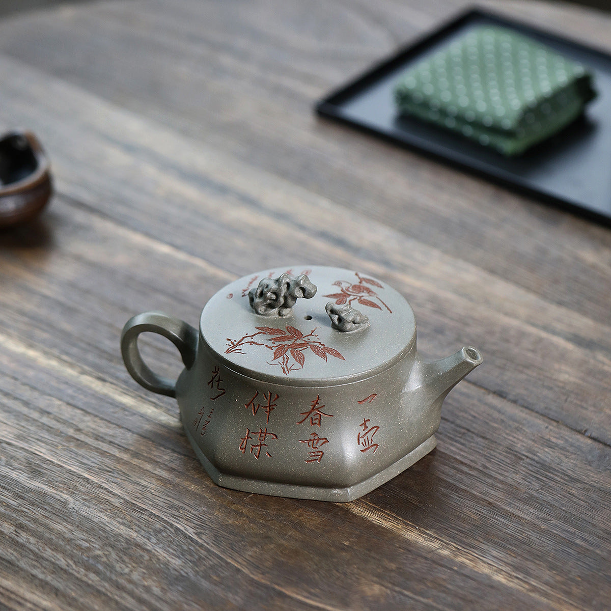 This is a Yixing teapot. this is Chinese yixing clay teapot