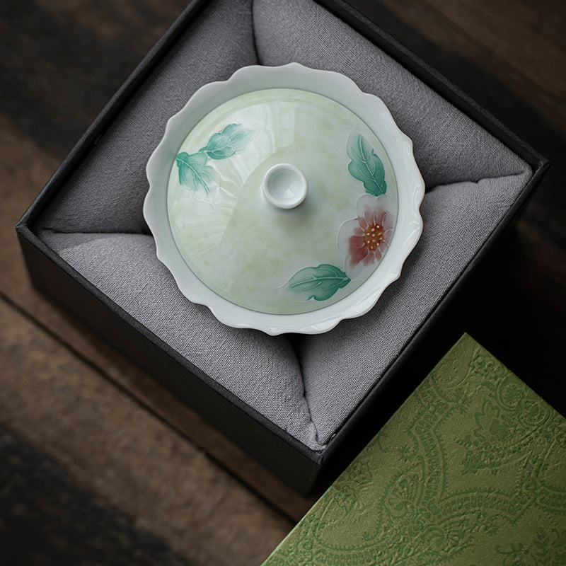 This is a Arita ware teapot. this is a ceramic gaiwan