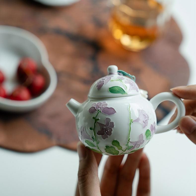 this is a ceramic teapot