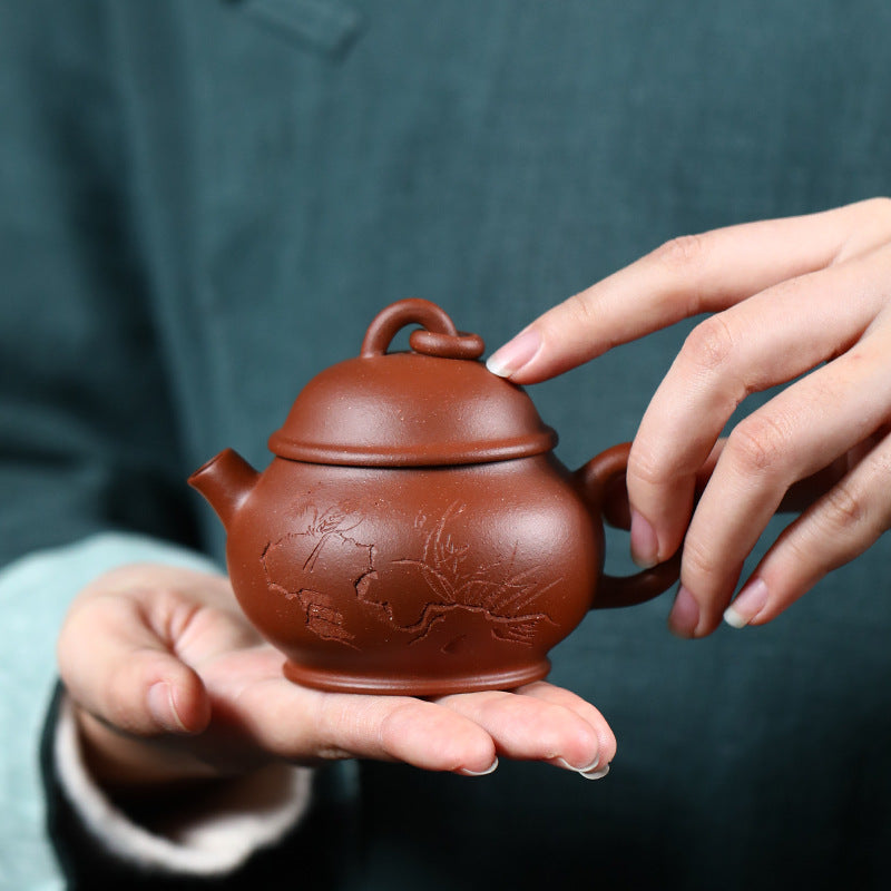 This is a Yixing teapot. this is Chinese yixing clay teapot
