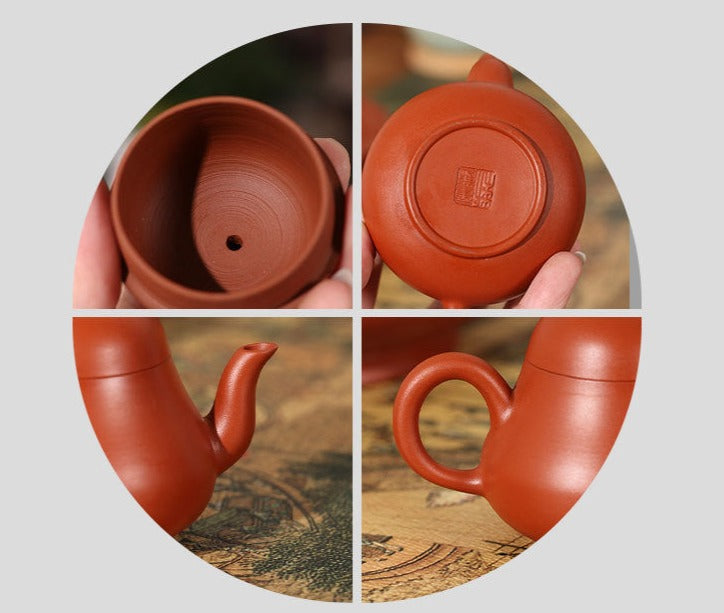 This is a Chaozhou teapot.this is Chaozhou red clay zhuni teapot