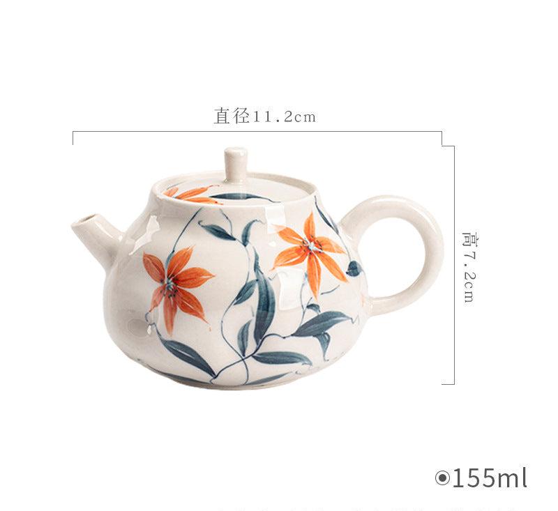 this is Chinese wood ash glaze teapot. this is a ceramic teapot