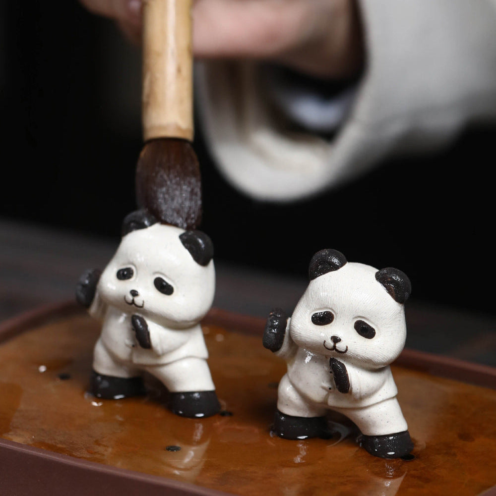this is Chinese Yixing clay panda tea pet