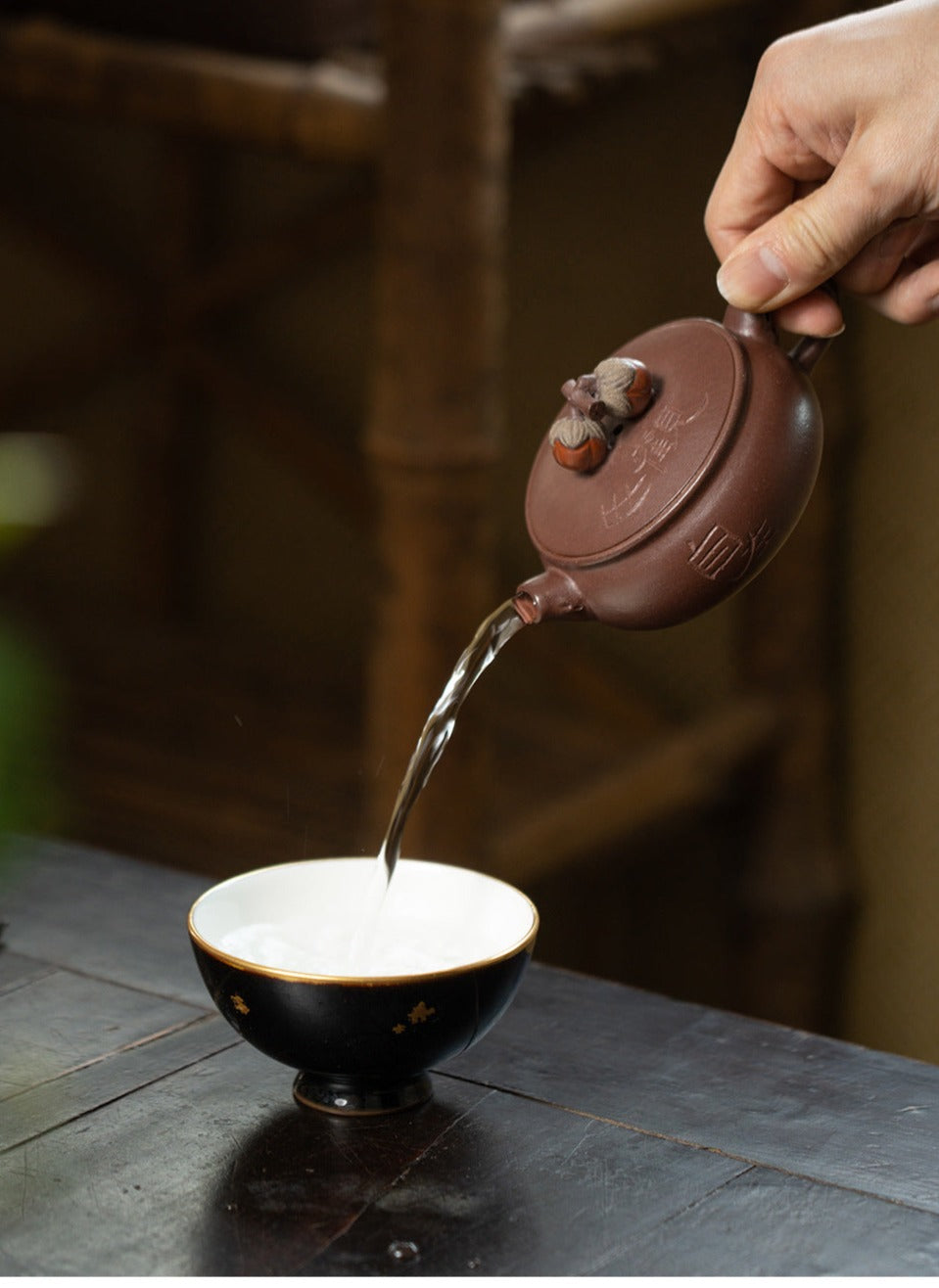 This is a Yixing teapot. this is Chinese yixing clay teapot