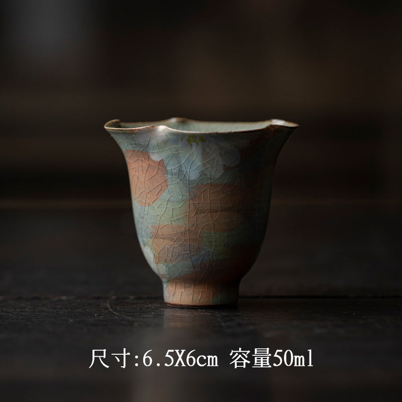 This is a ceramic teapot.this is an iced crackled baoping