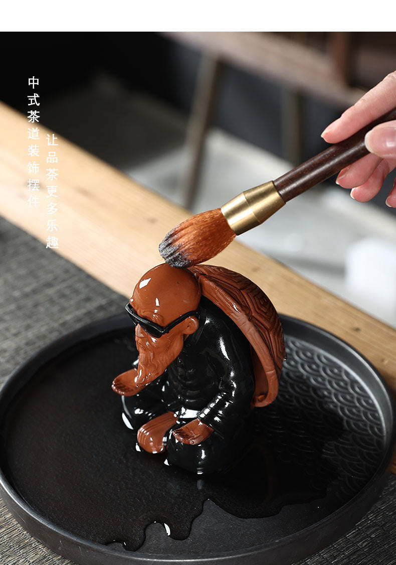Handmade Chinese Zisha Purple Clay Tea Strainer Master Roshi Tea Filter Set Tea Separation Tea Funnel