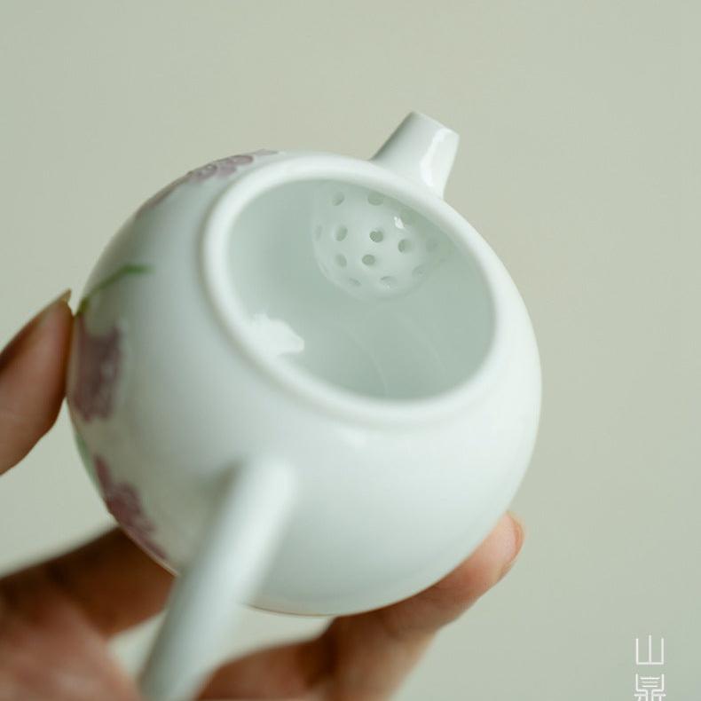 this is a ceramic teapot