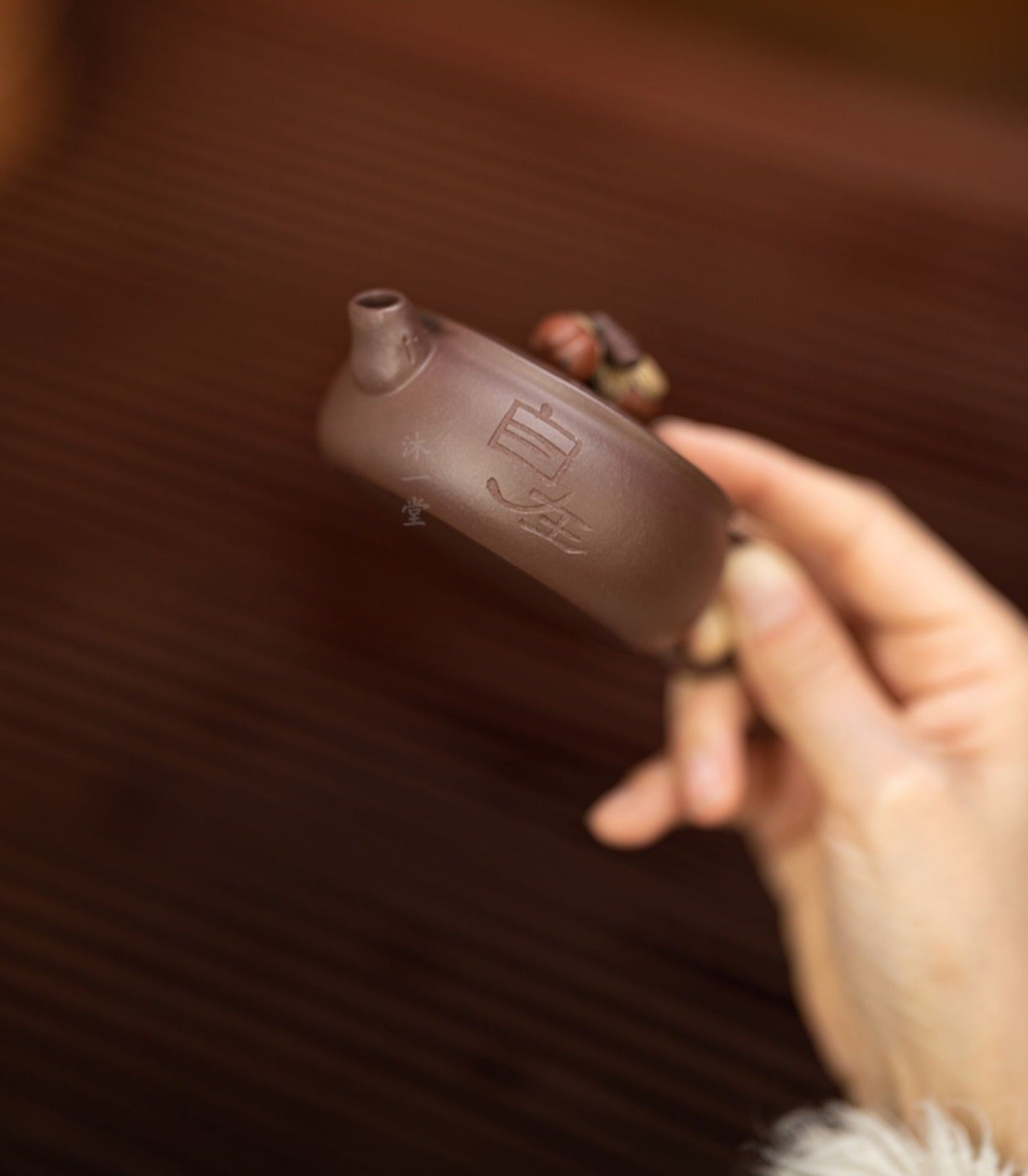 This is a Yixing teapot. this is Chinese yixing clay teapot