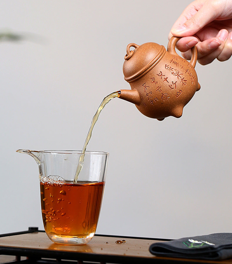This is a Yixing teapot. this is Chinese yixing clay teapot