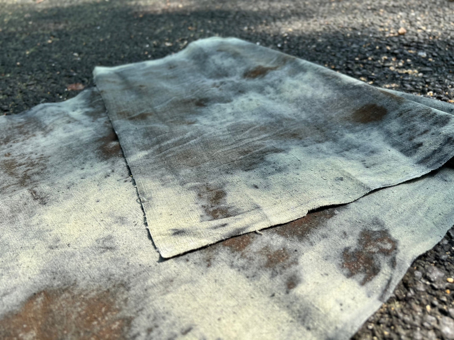 Hand Dyed Tea Table Cloth Natura Plant Dyed Cotton Tea Mat Chabu Chaxi