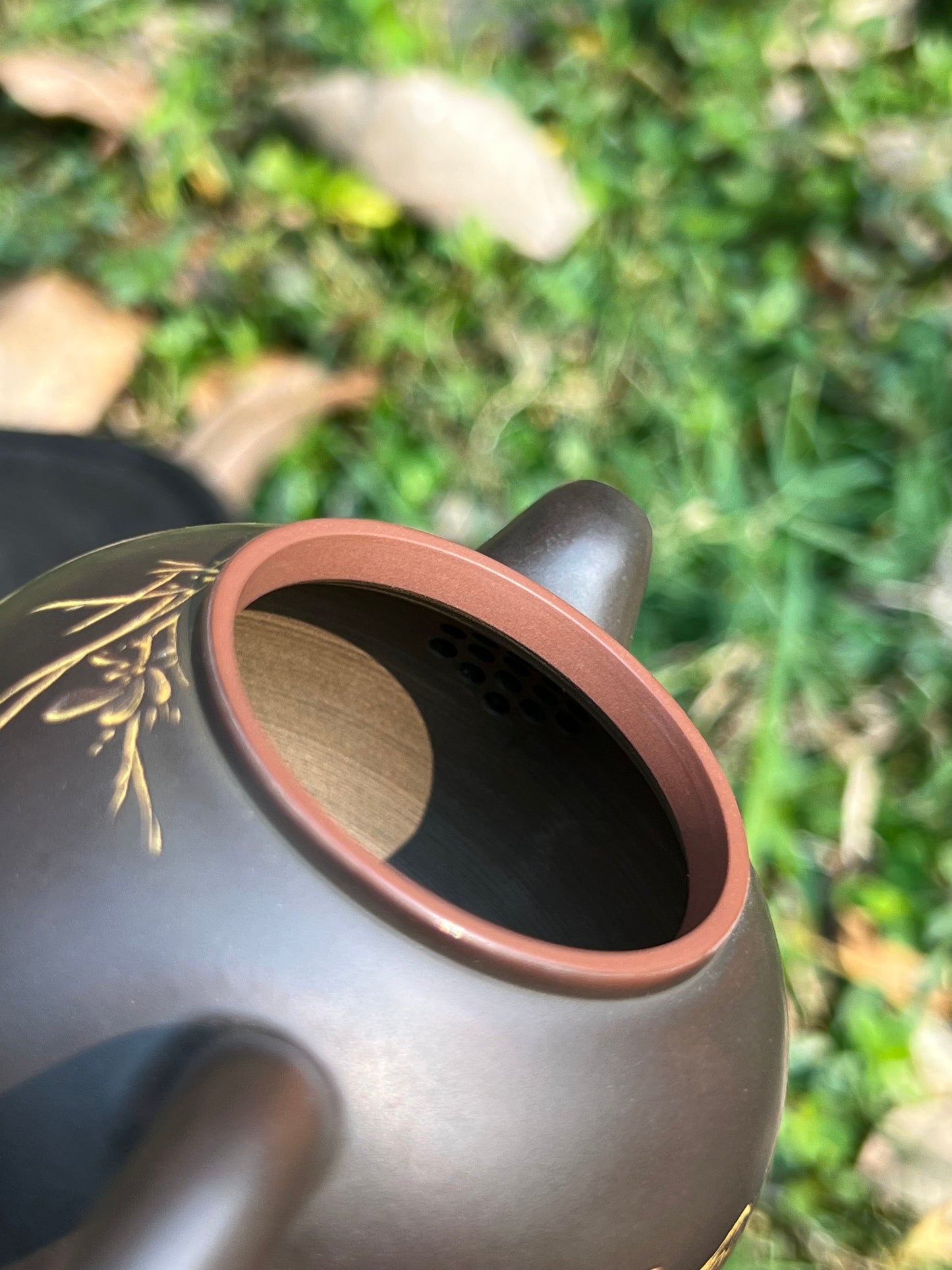 Handcrafted Original Design Chinese Nixing Pottery Teapot Artwork Black Teapot Kungfu Teapot