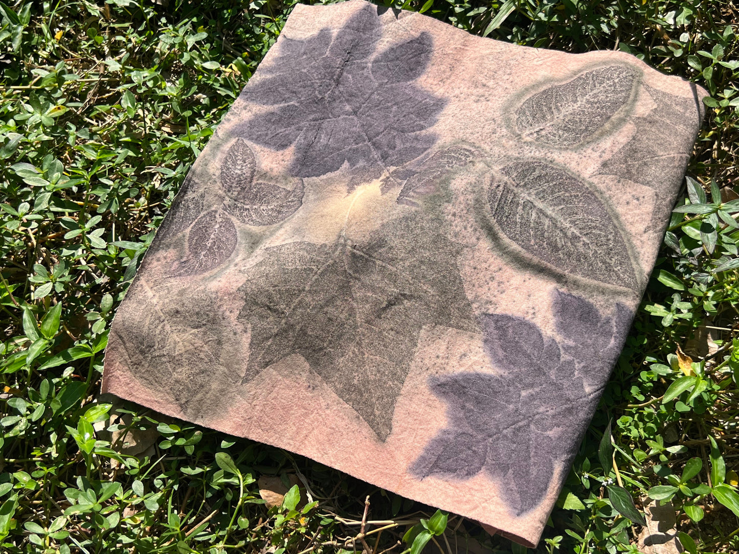 Hand Dyed Tea Table Cloth Plant Dyed Two Sides Cotton Tea Mat Nature Dye Chabu Chaxi