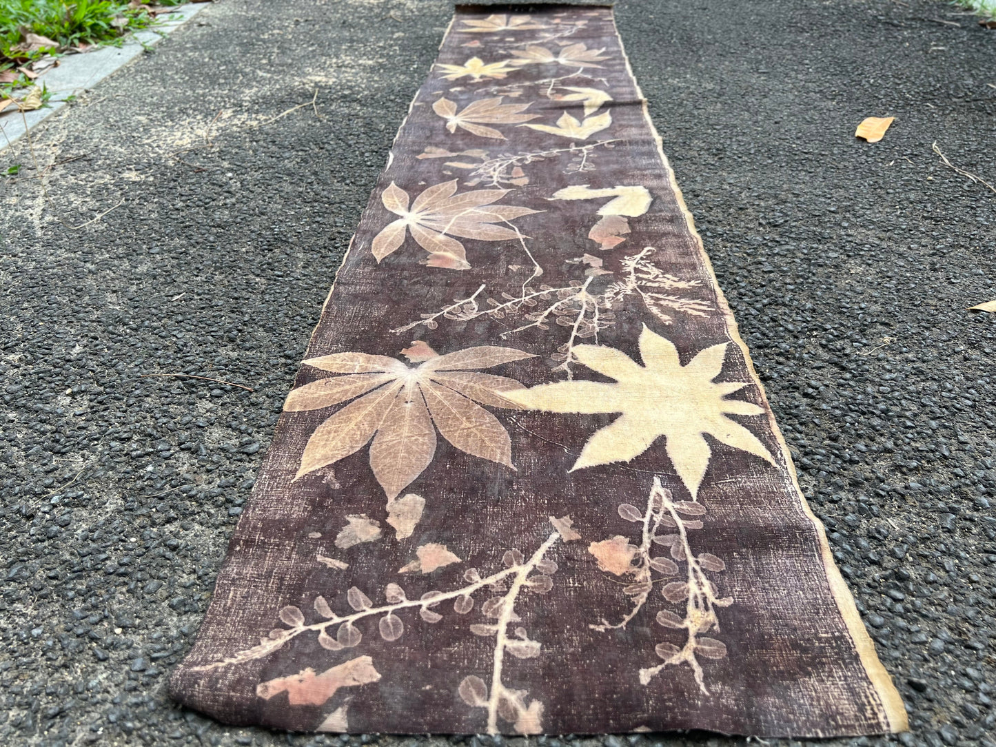 Tea Table Cloth Hand Dyed Plant Dyed Cotton Tea Mat Nature Dyed Chabu Chaxi