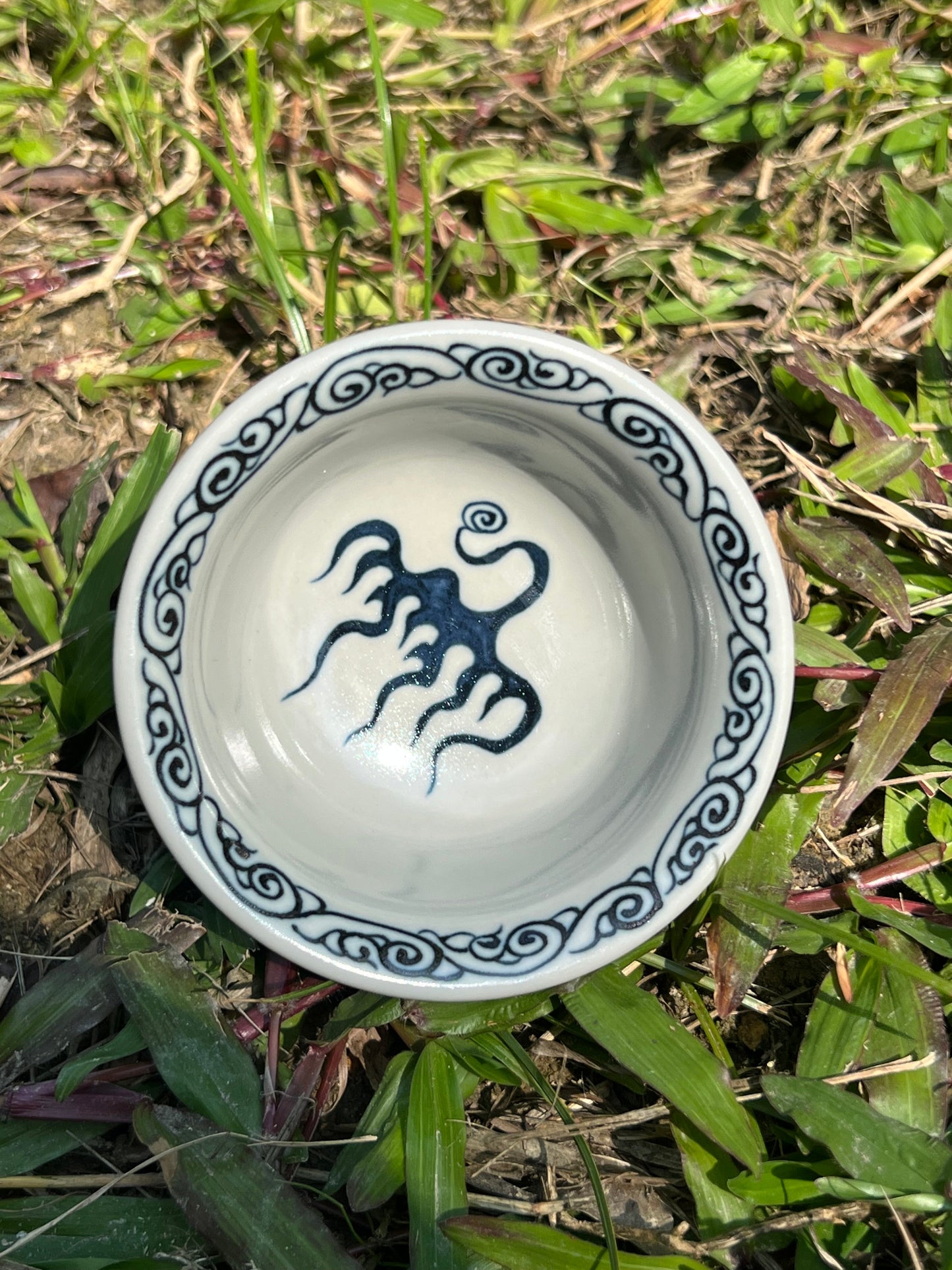 Hand Painted Chinese Dragon Blue and White Porcelain Gaiwan Jingdezhen Ceramic Master Artwork