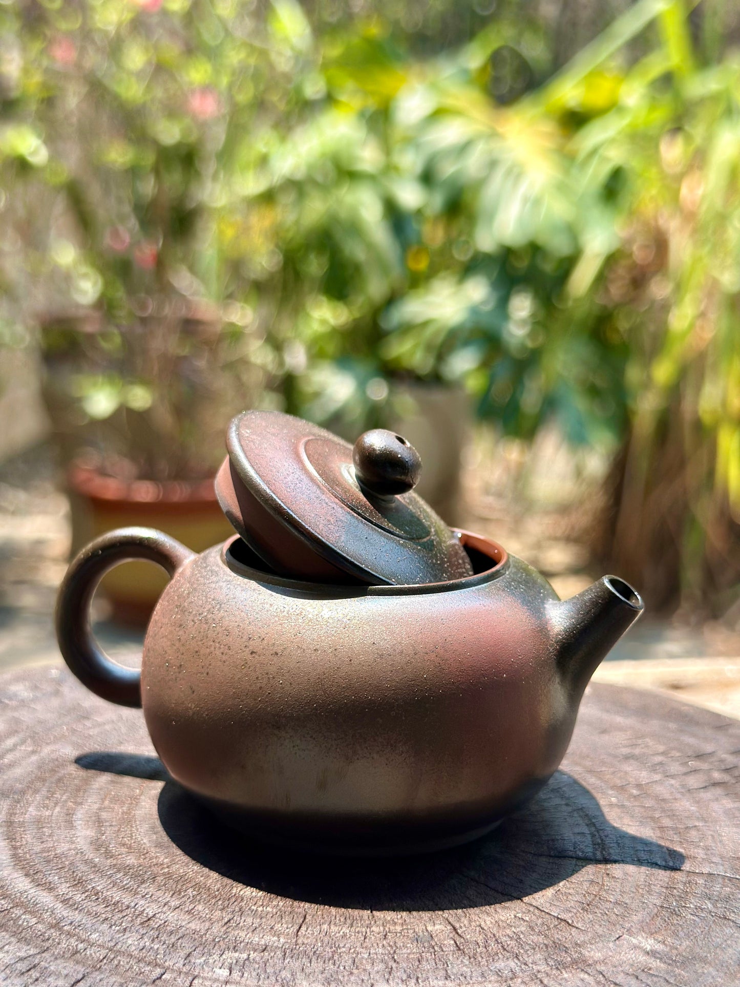 Handcrafted Woodfired Artowork Chinese Nixing clay Pottery Clay Teapot little Apple Shape 120ml
