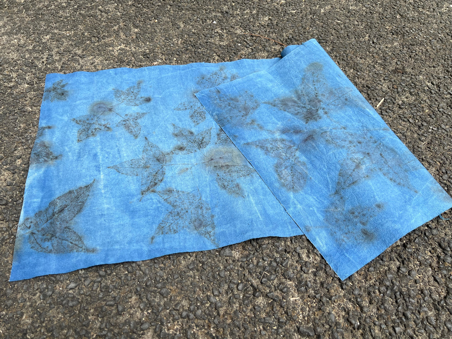 Hand Dyed Indigo Dyeing Tea Mat Plant Dyed Cotton Tea Table Cloth Nature Dye Chabu Chaxi