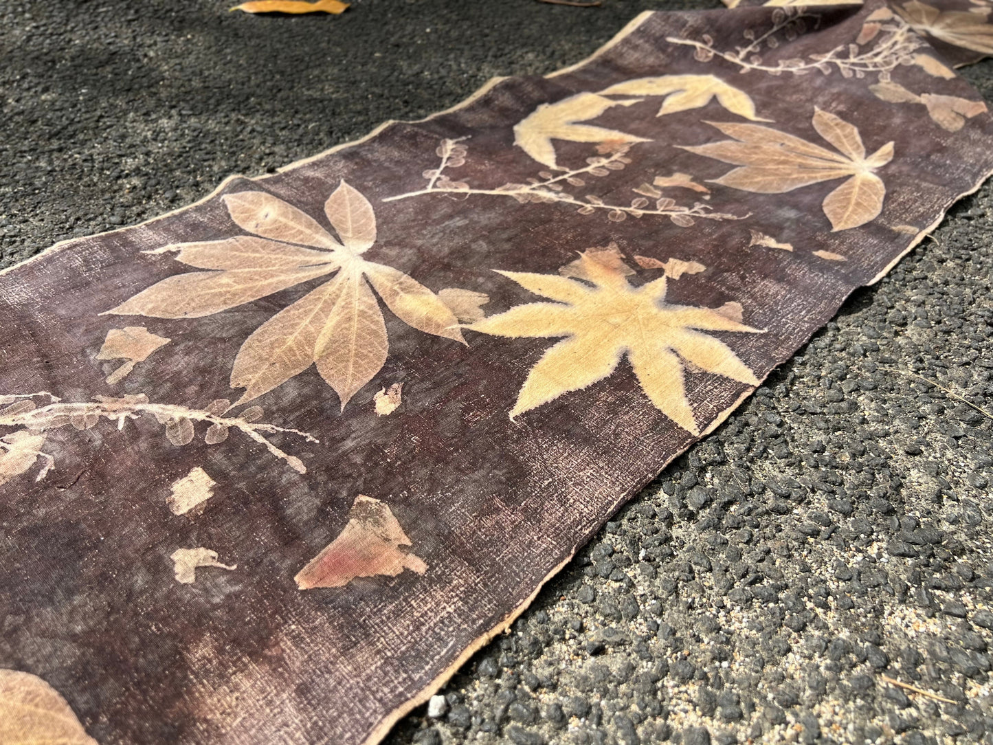 Tea Table Cloth Hand Dyed Plant Dyed Cotton Tea Mat Nature Dyed Chabu Chaxi