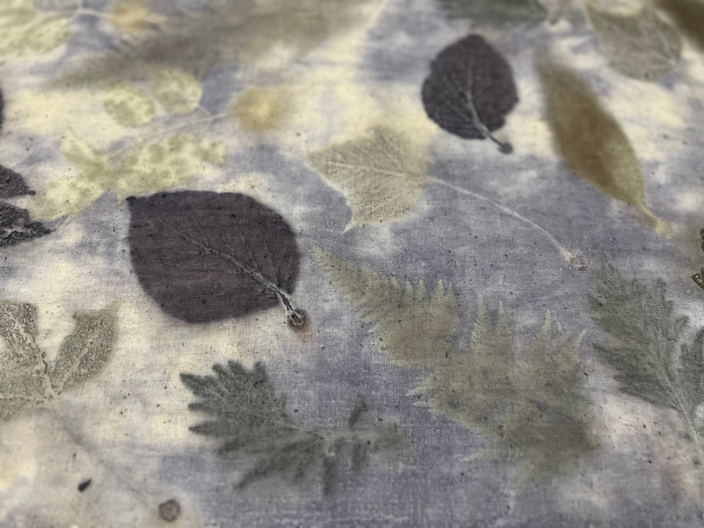 Tea Table Cloth Hand Dyed Plant Dyed Cotton Tea Mat Nature Dye Purple Chabu Chaxi