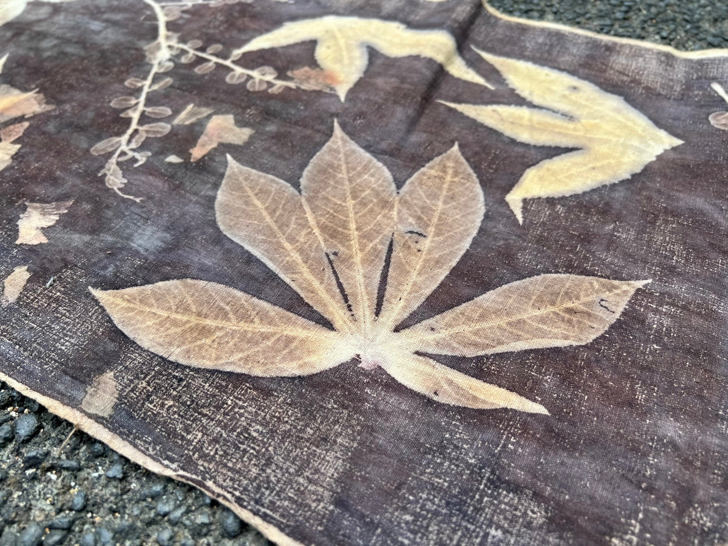 Tea Table Cloth Hand Dyed Plant Dyed Cotton Tea Mat Nature Dyed Chabu Chaxi