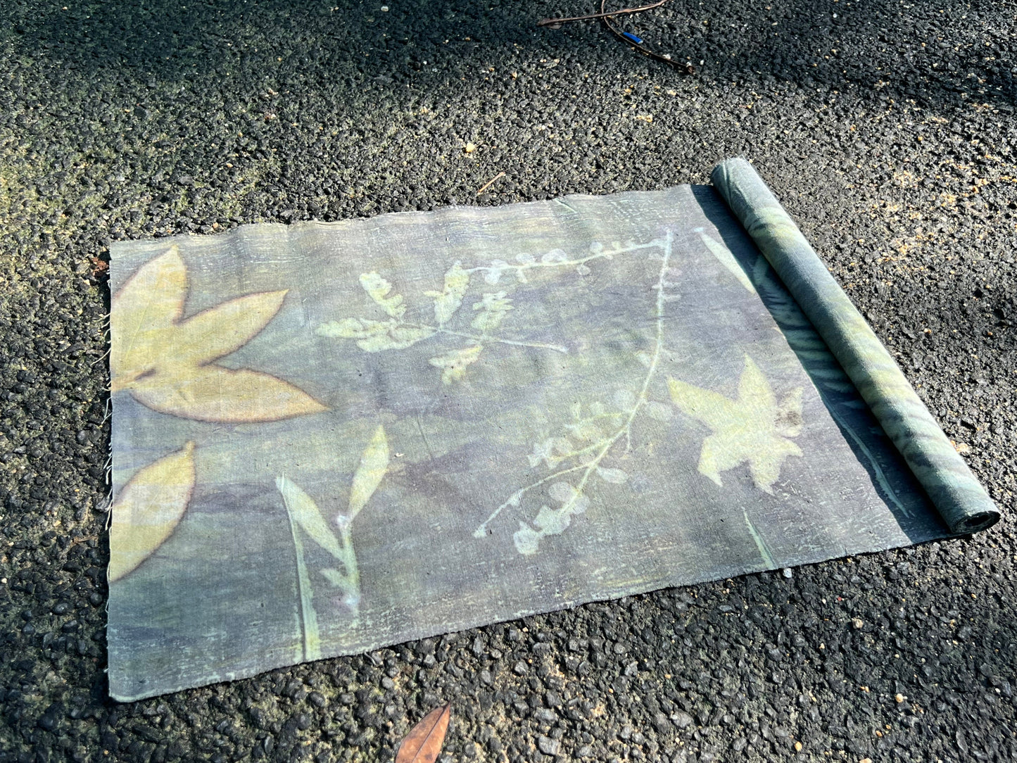 Hand Dyed Plant Dyed Tea Table Cloth Pure Cotton Tea Mat Chabu Chaxi