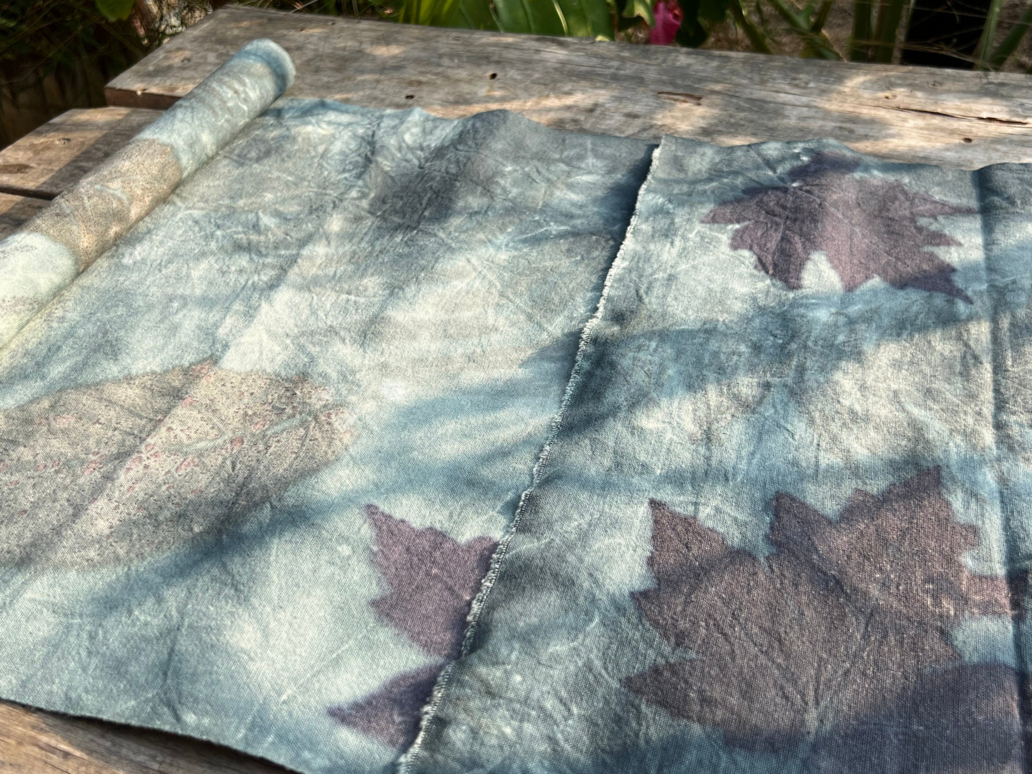Hand Dyed Tea Table Cloth Indigo Dyed Tea Mat Natural Plant Dyed Cotton Chabu Chaxi