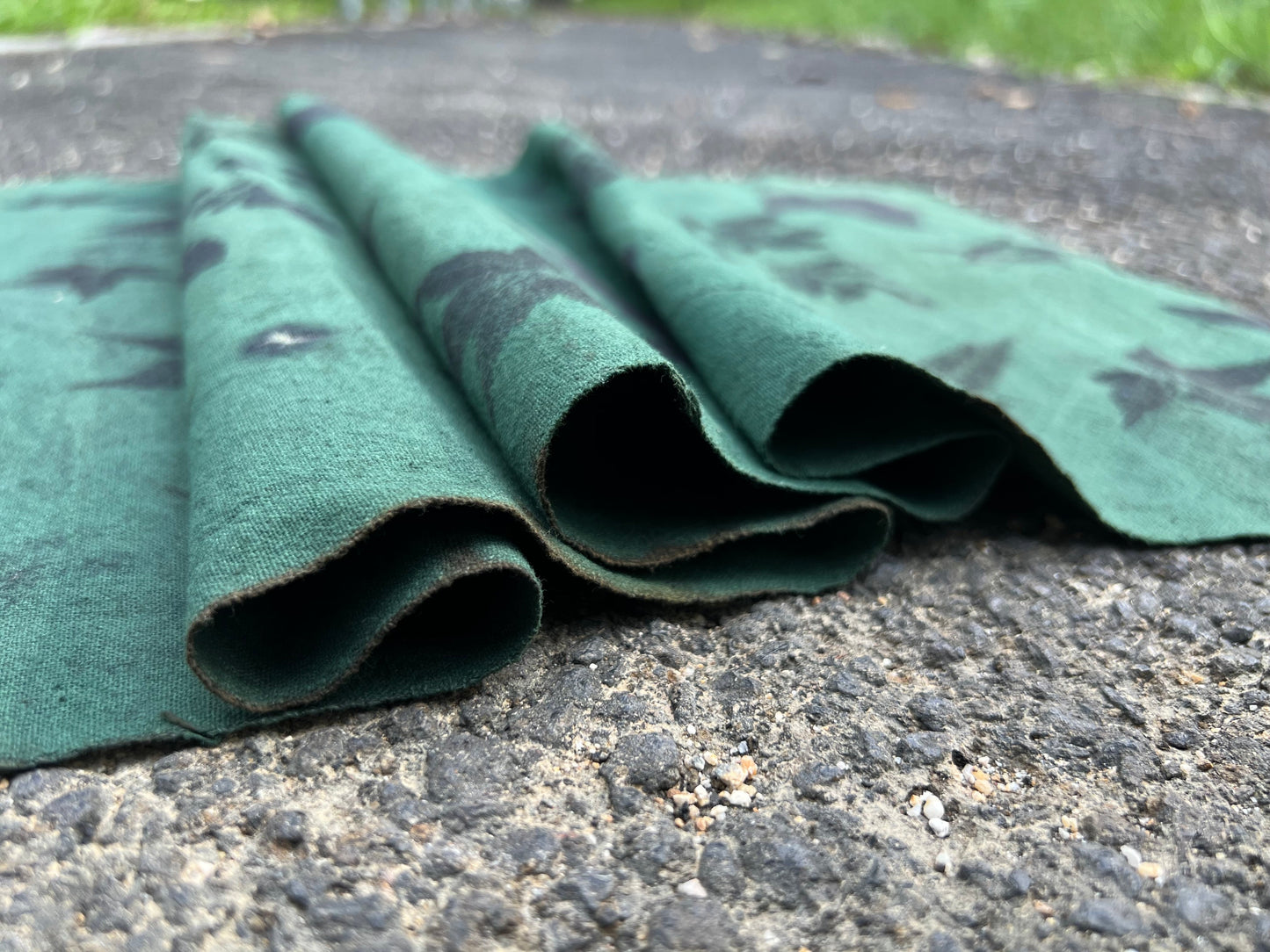 Tea Table Cloth Hand Dyed Plant Dyed Cotton Tea Mat Natura Dye Chabu Chaxi