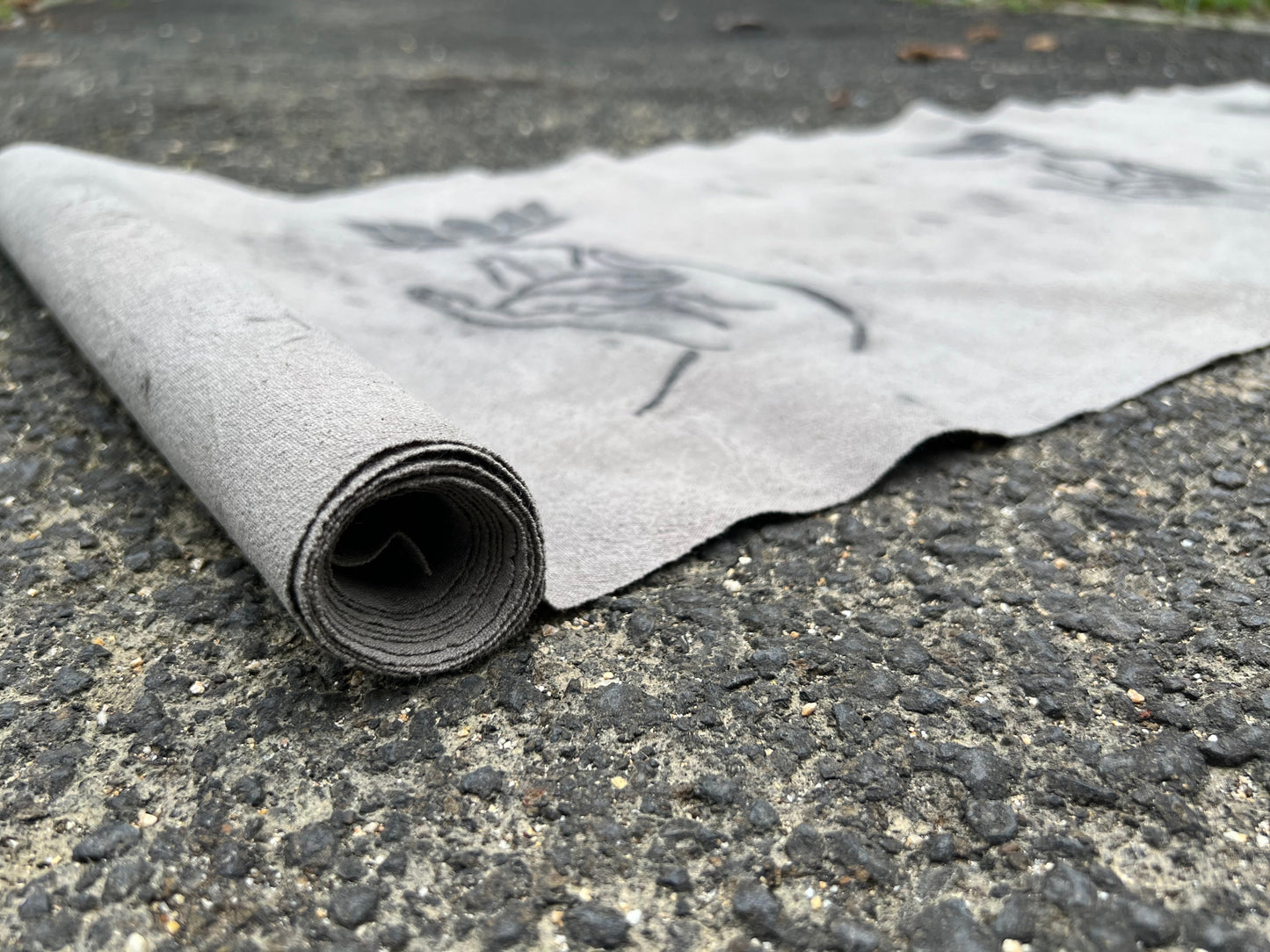 Hand Dyed Tea Table Cloth Plant Dyed Pure Cotton Tea Mat Natura Dye Guanyin Hand Pattern Chabu Chaxi