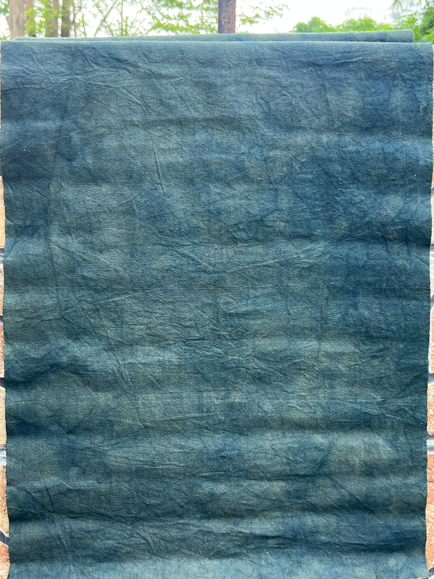 Hand Dyed Indigo Dyeing Tea Table Cloth Antique Style Blue Color Tea Mat Chaxi