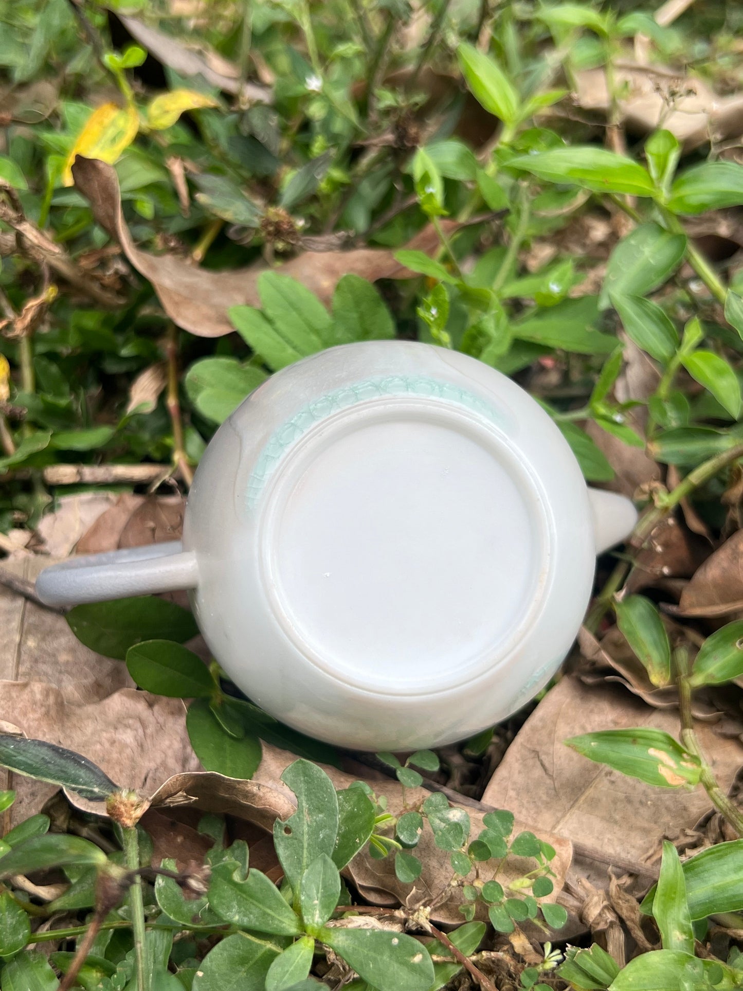 This is a pottery teapot