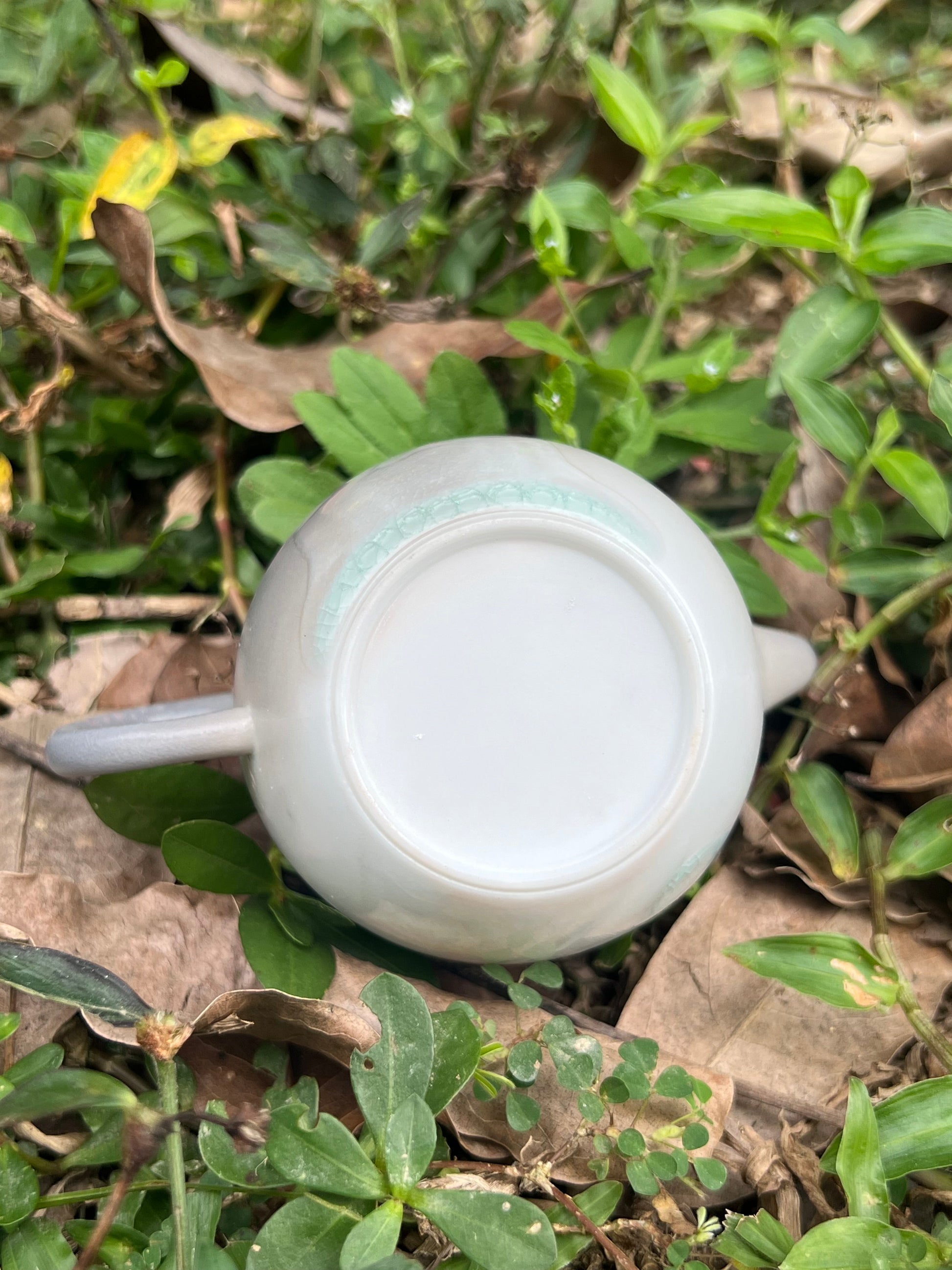 This is a pottery teapot