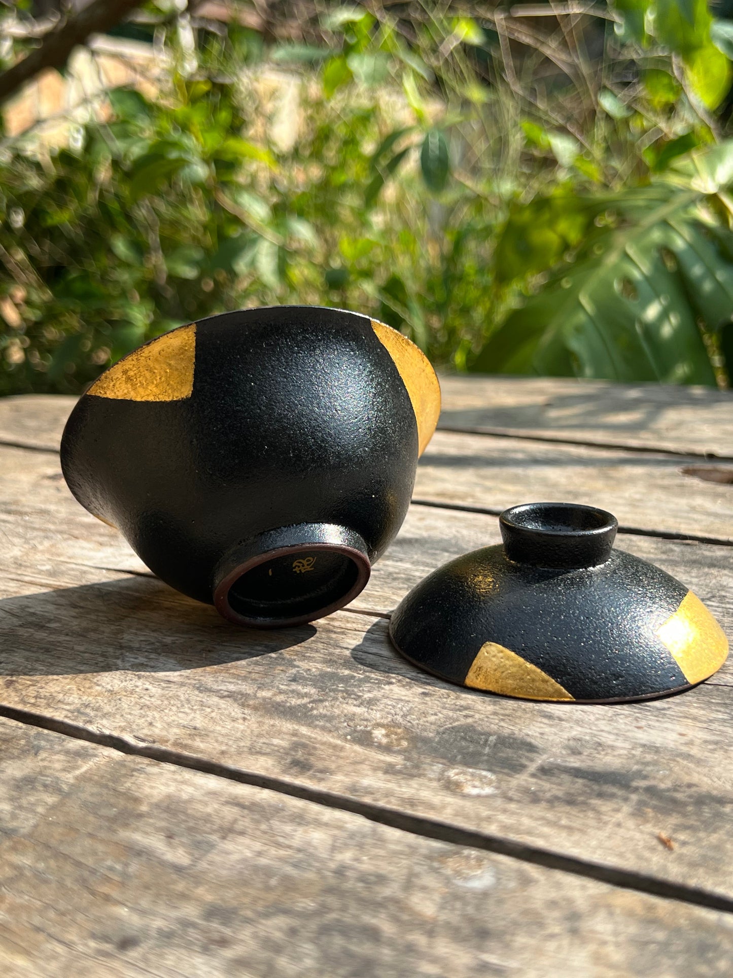 Handcrafted Chinese Lacquer Ware Raw Ore Pottery Gaiwan Chinese Master Pottery Japanese Pottery Tea Ceremony