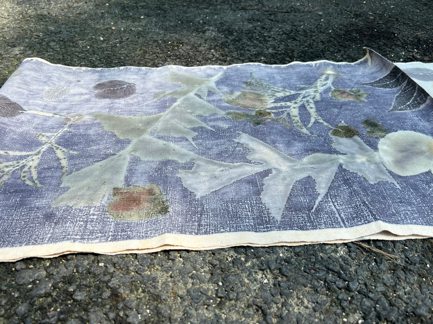 Hand Dyed Tea Mat Natura Plant Dyed Cotton Tea Table Cloth  Chabu Chaxi