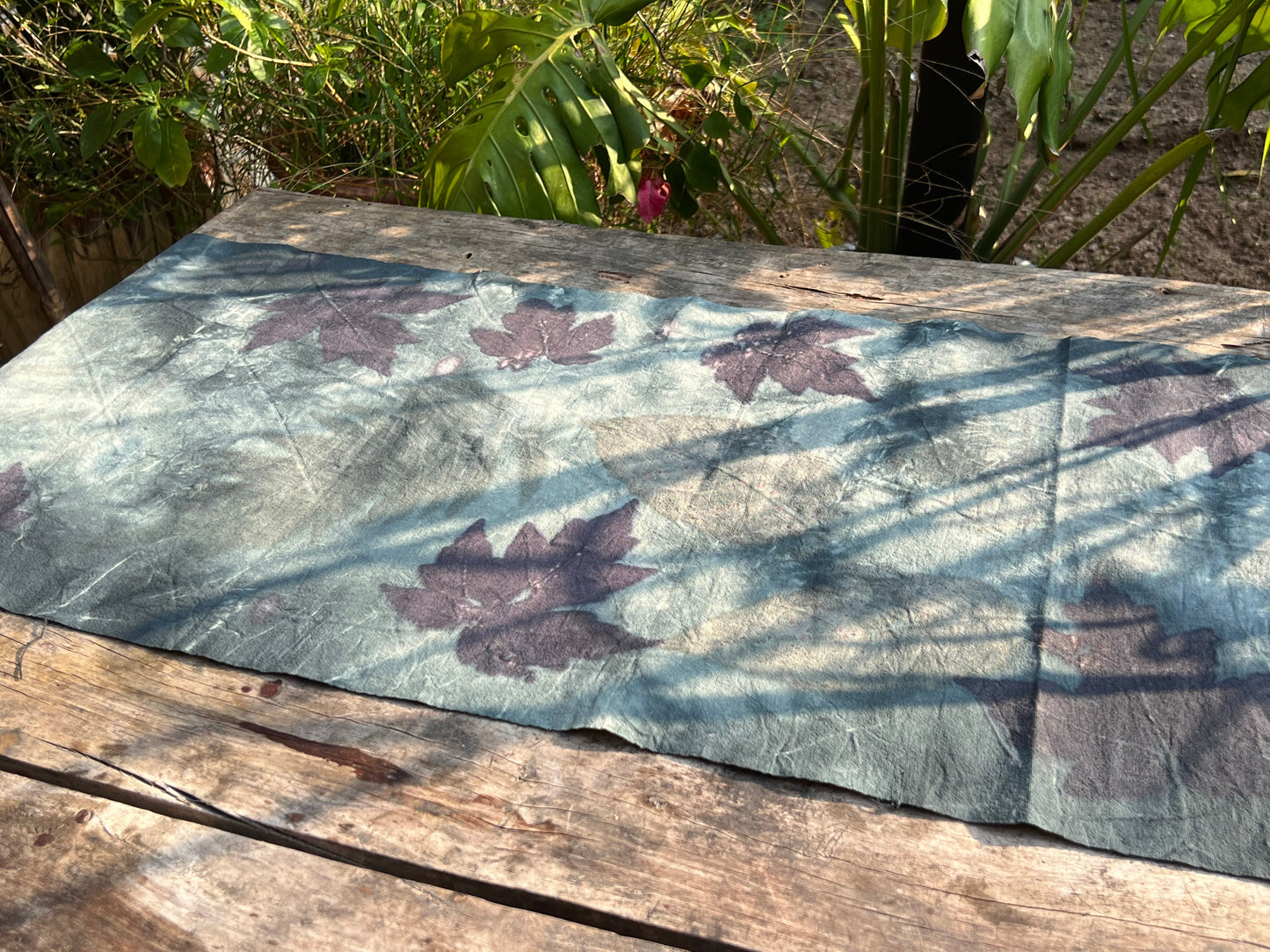 Hand Dyed Tea Table Cloth Indigo Dyed Tea Mat Natural Plant Dyed Cotton Chabu Chaxi