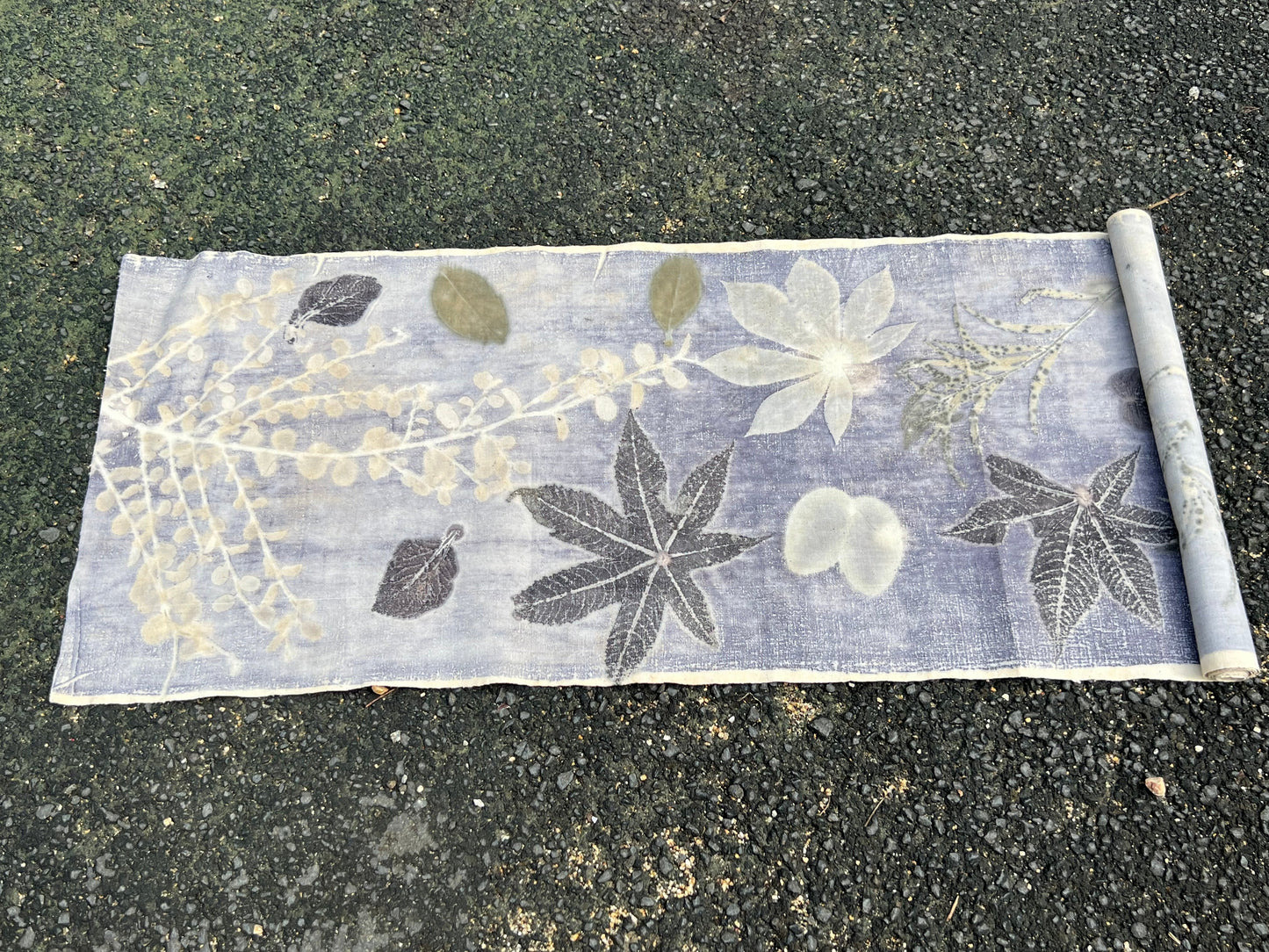 Hand Dyed Tea Mat Natura Plant Dyed Cotton Tea Table Cloth  Chabu Chaxi