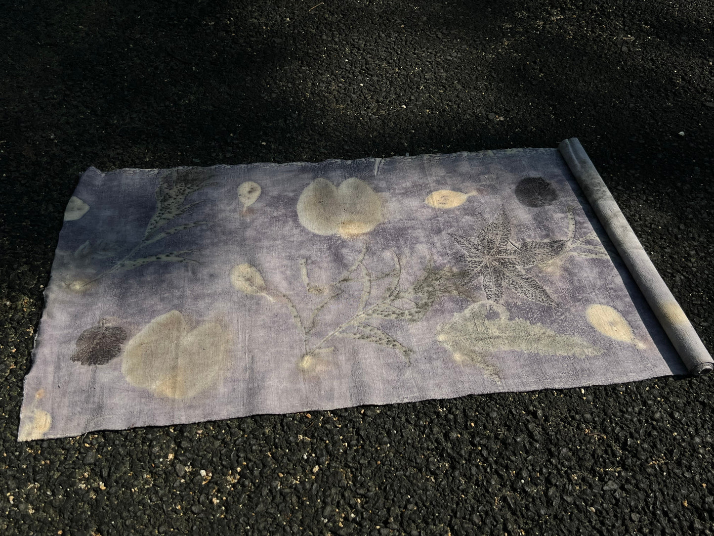 Hand Dyed Mauve Color Tea Table Cloth Natura Plant Dyed Cotton Tea Mat Chabu Chaxi