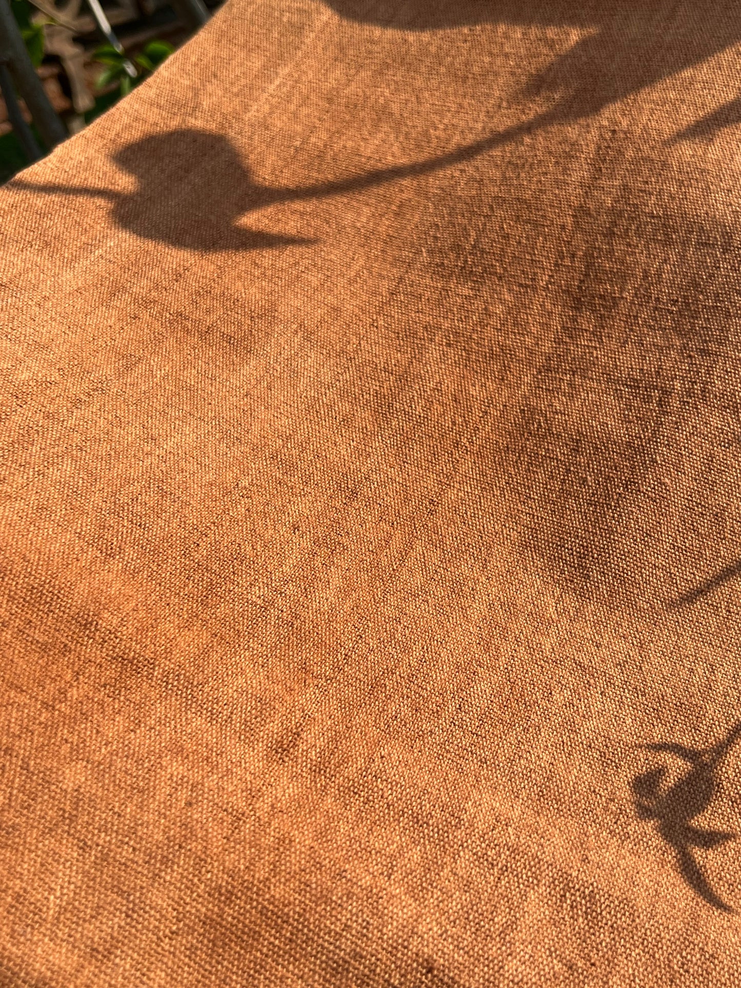 this is Chinese persimmon dyed tea table cloth tea mat