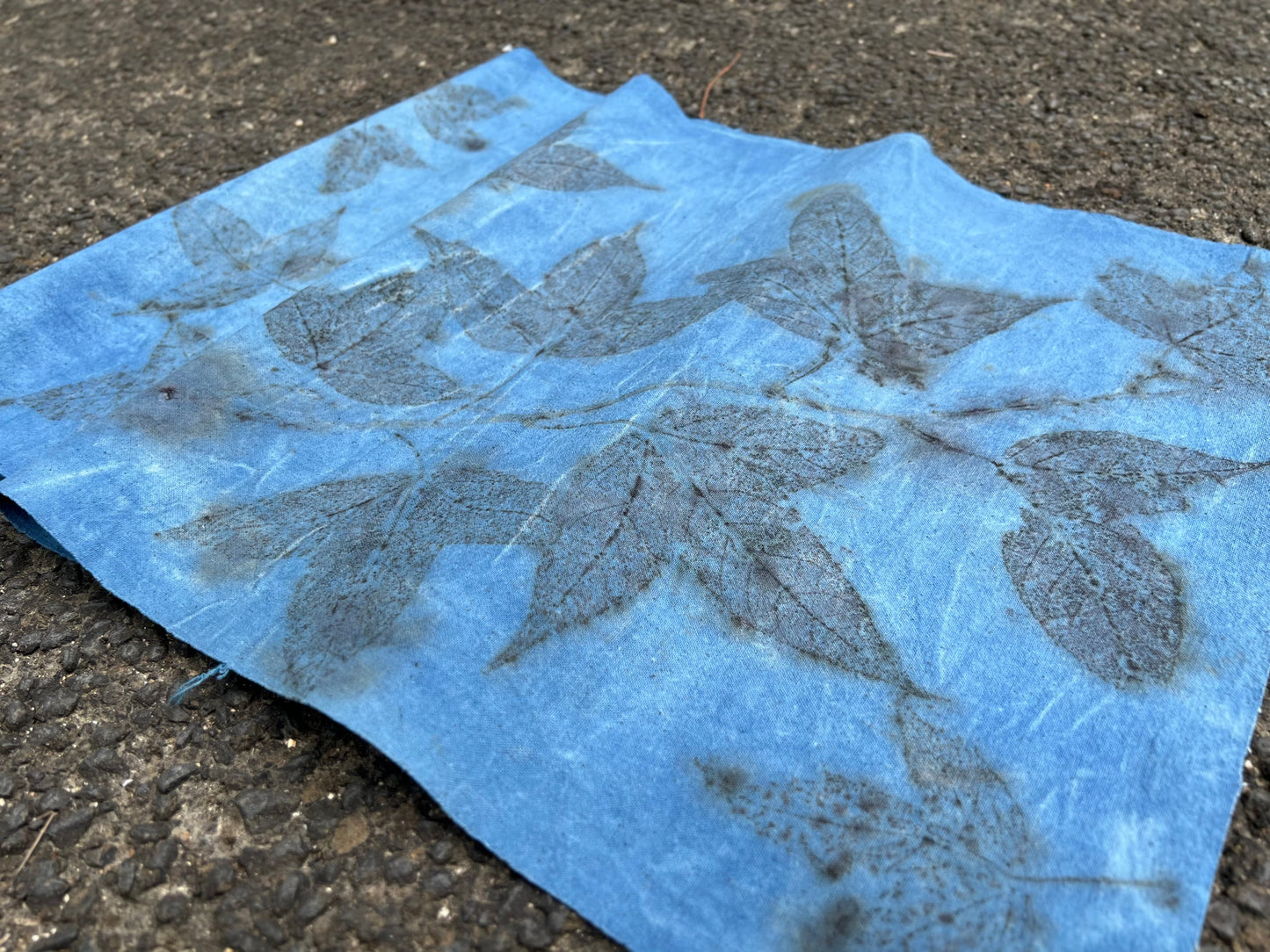 Hand Dyed Indigo Dyeing Tea Mat Plant Dyed Cotton Tea Table Cloth Nature Dye Chabu Chaxi