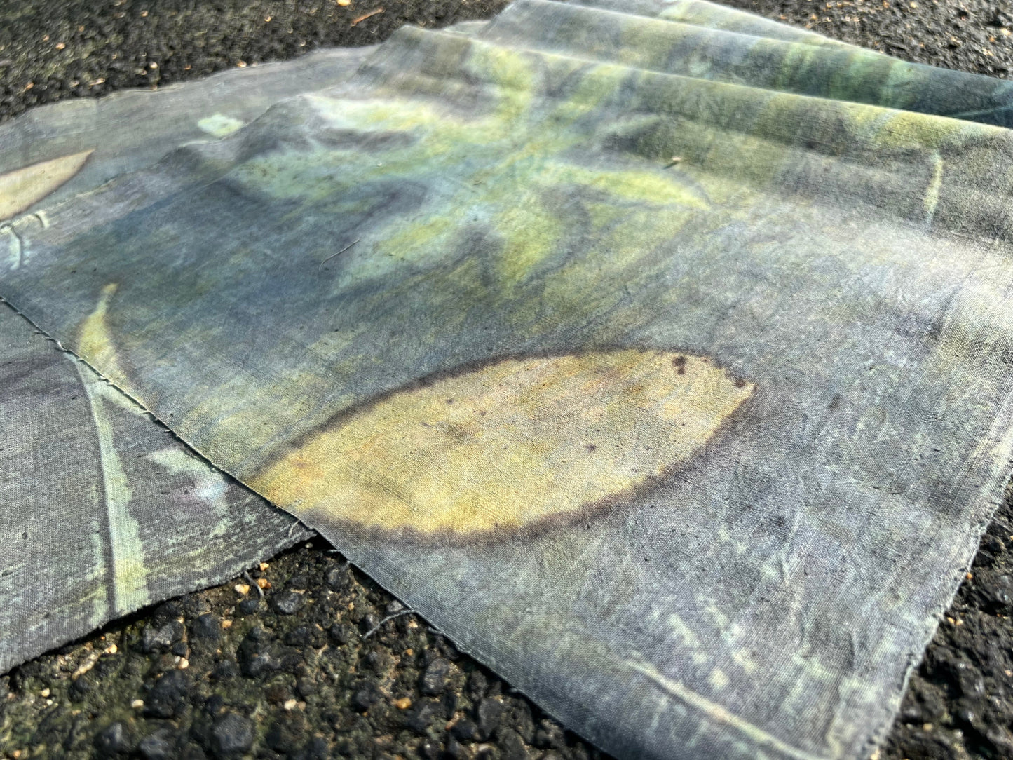 Hand Dyed Plant Dyed Tea Table Cloth Pure Cotton Tea Mat Chabu Chaxi