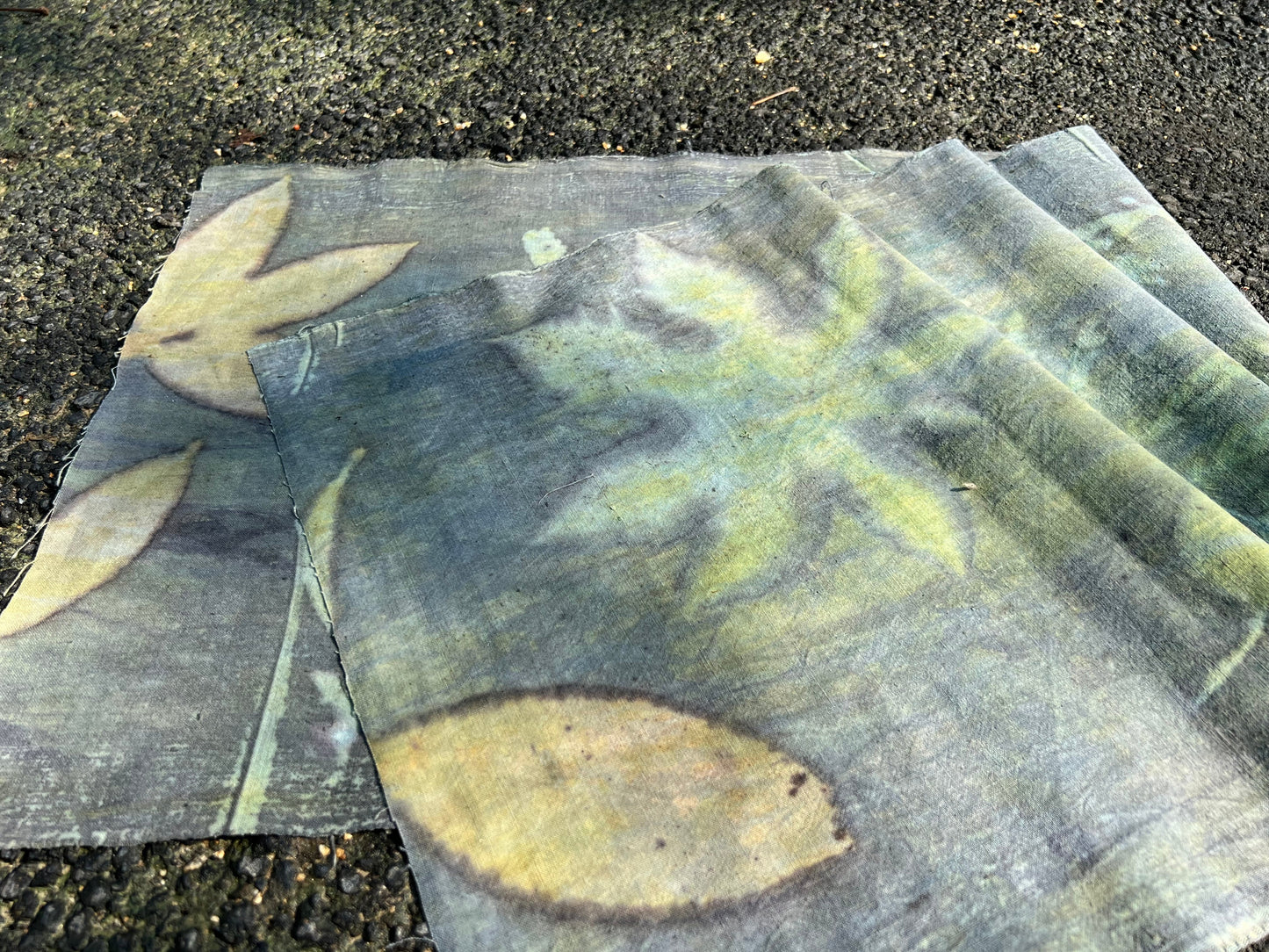 Hand Dyed Plant Dyed Tea Table Cloth Pure Cotton Tea Mat Chabu Chaxi