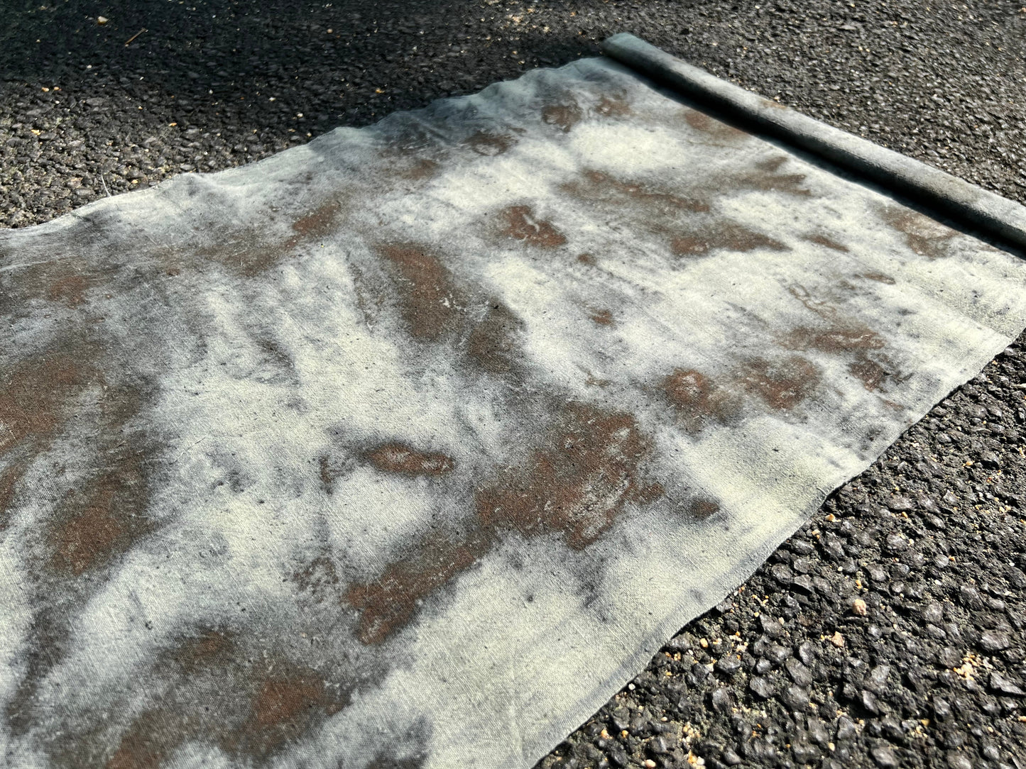 Hand Dyed Tea Table Cloth Natura Plant Dyed Cotton Tea Mat Chabu Chaxi