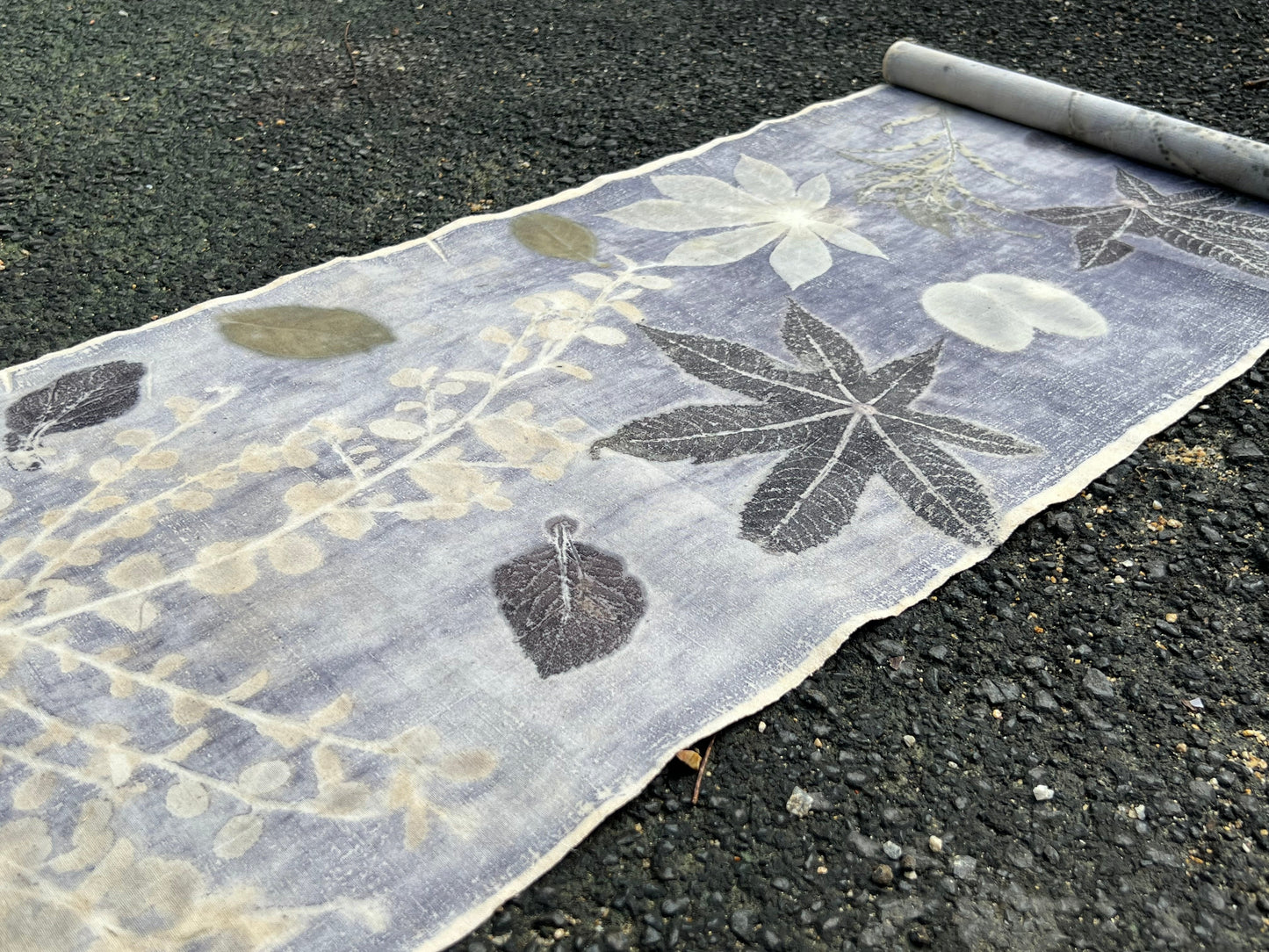 Hand Dyed Tea Mat Natura Plant Dyed Cotton Tea Table Cloth  Chabu Chaxi