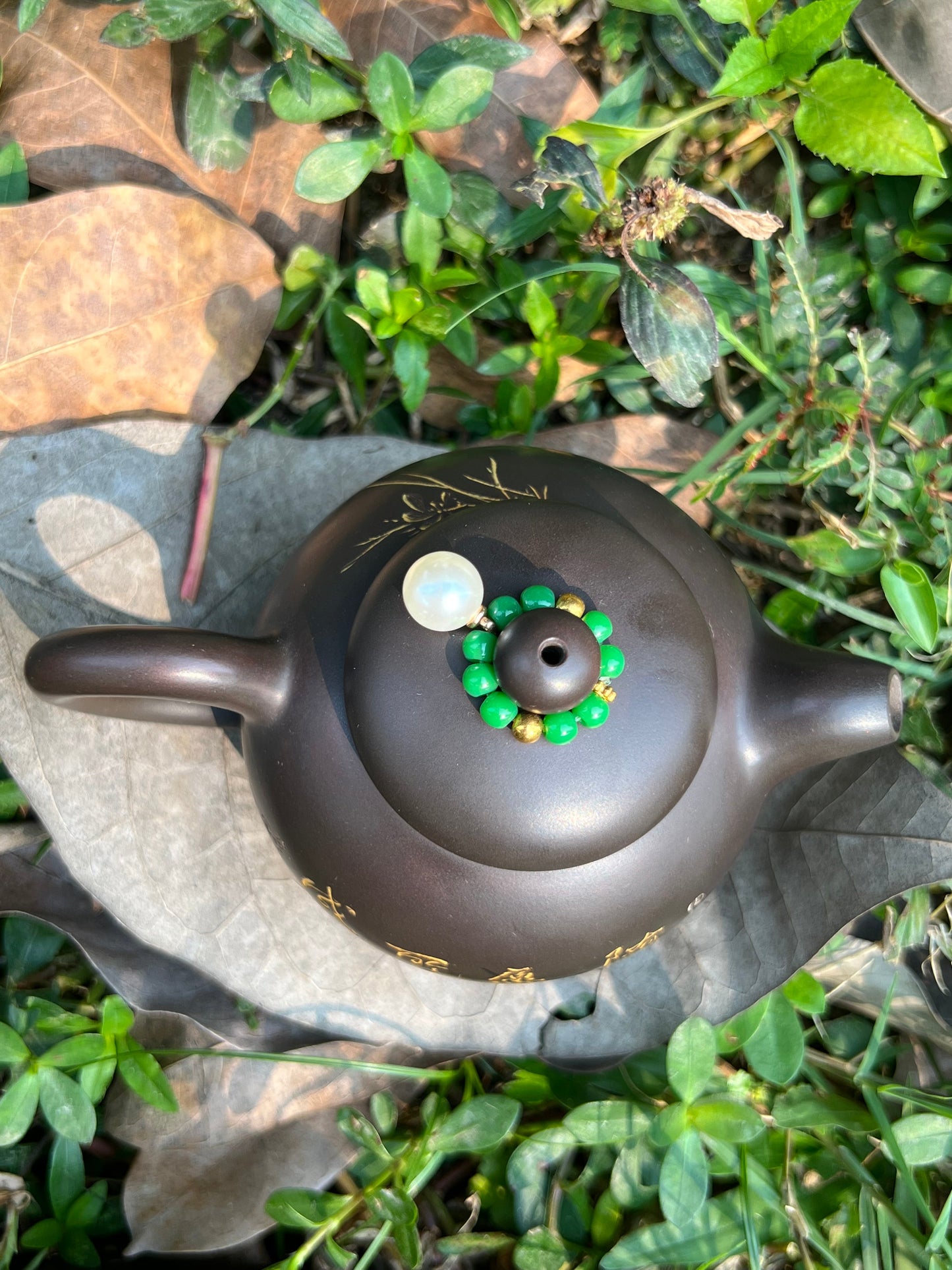 Handcrafted Original Design Chinese Nixing Pottery Teapot Artwork Black Teapot Kungfu Teapot