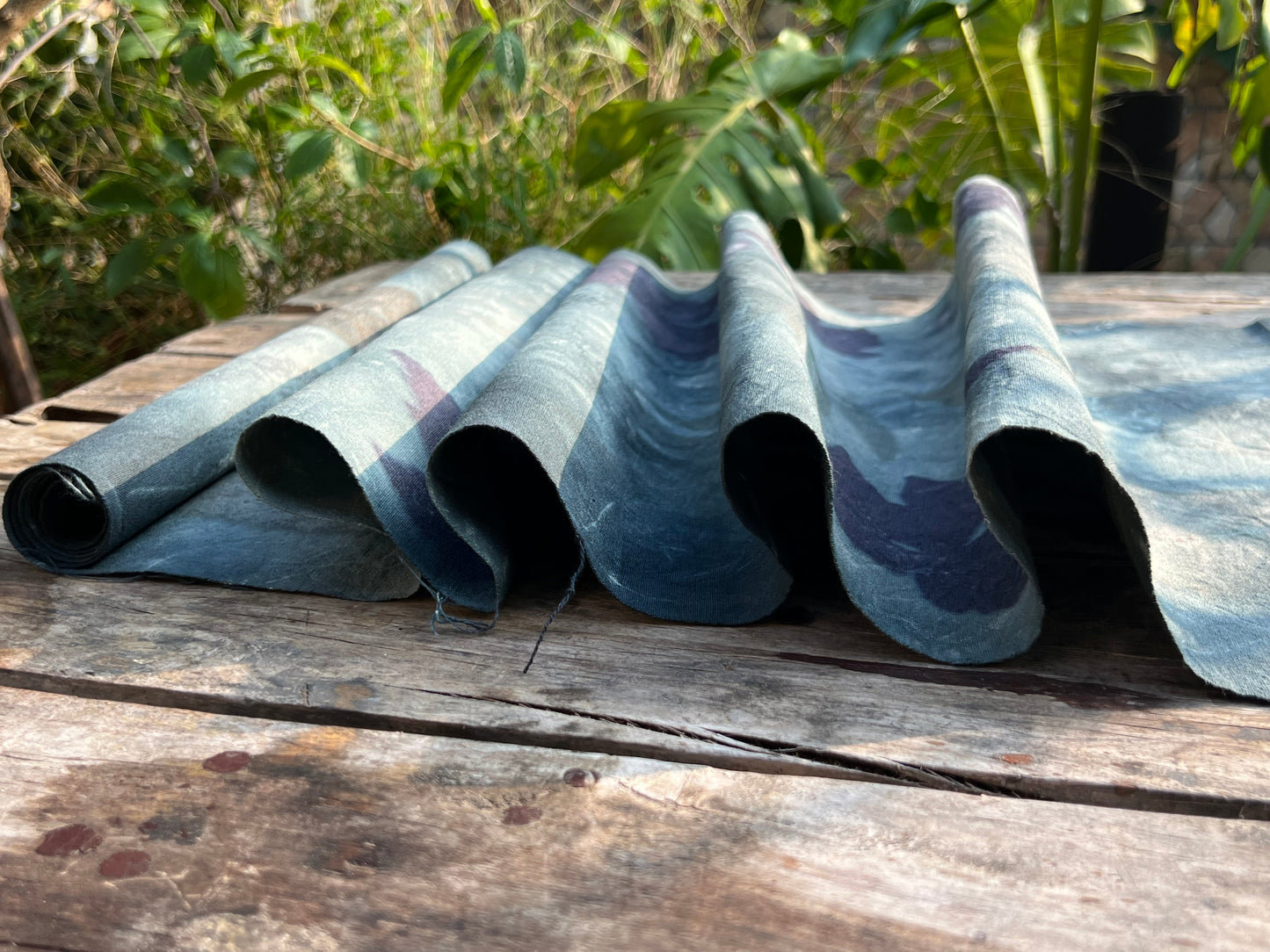 Hand Dyed Tea Table Cloth Indigo Dyed Tea Mat Natural Plant Dyed Cotton Chabu Chaxi