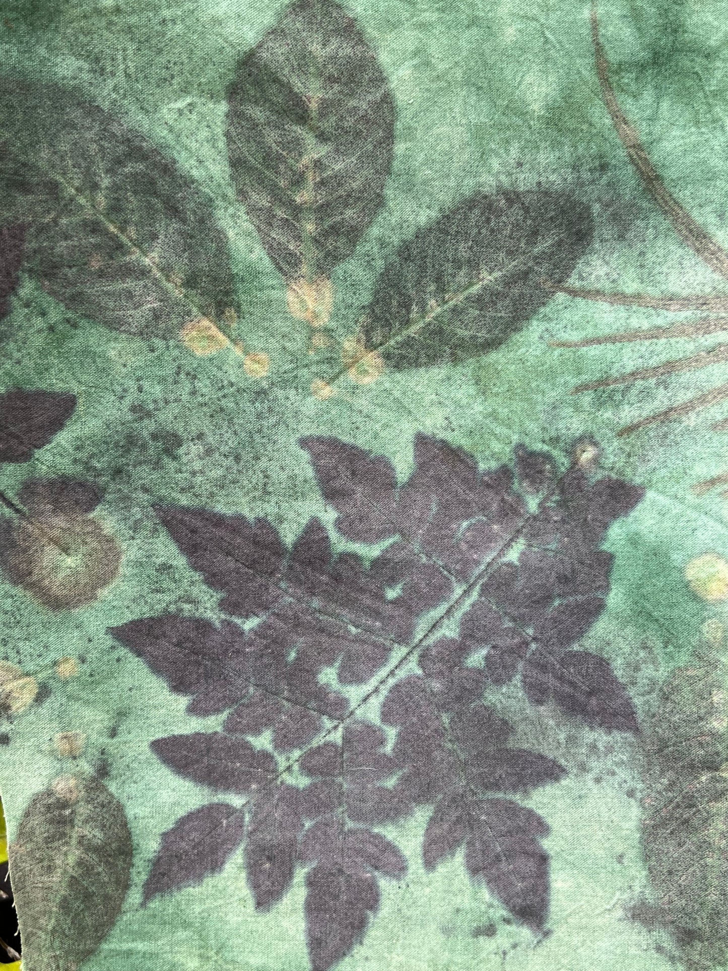 Hand-dyed Plant Dyed Tea Table Cloth Natural Dyeing Green Style Antique Style Chabu Chaxi