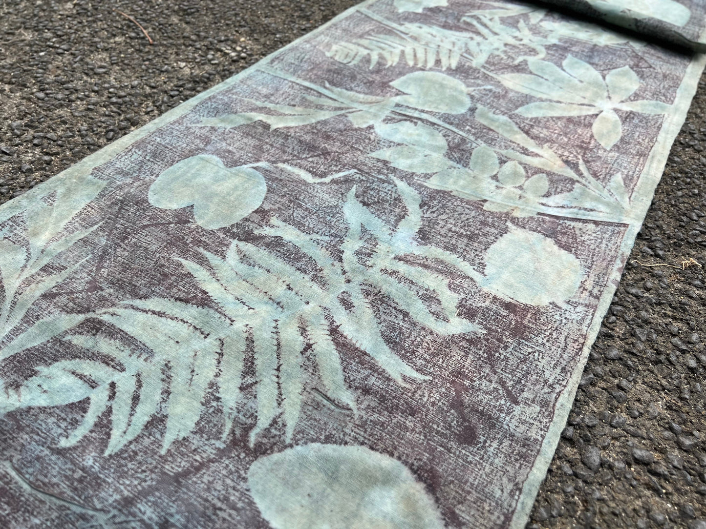 Hand Dyed Nature Plant Dyed Cotton Tea Table Cloth Tea Mat Two Sides Chabu Chaxi